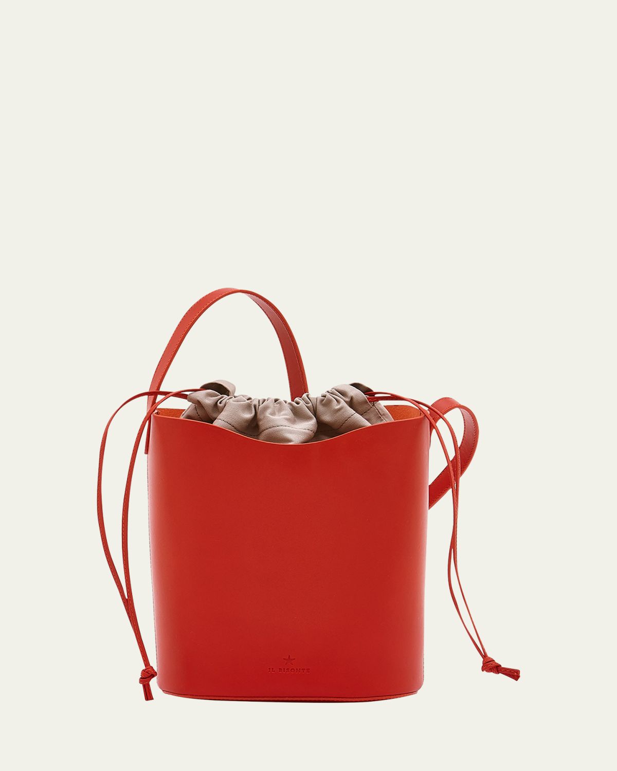 Il Bisonte Roseto Vacchetta Leather Bucket Bag