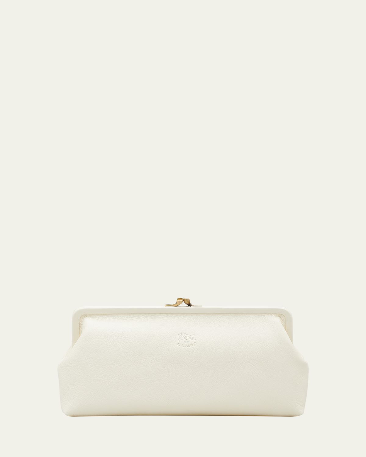 Il Bisonte Classic Vaccjetta Leather Clutch Bag