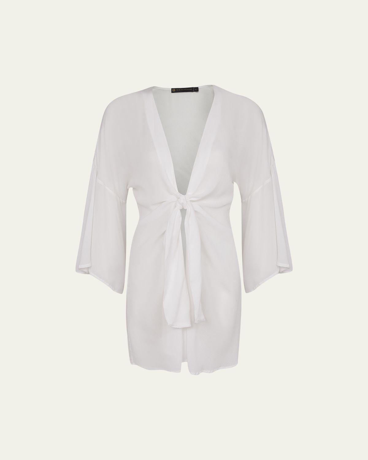 Vix Solid Perola Knot Short Coverup | Thumbnail 4 Vix Solid Perola Knot Short Coverup | Thumbnail 4
