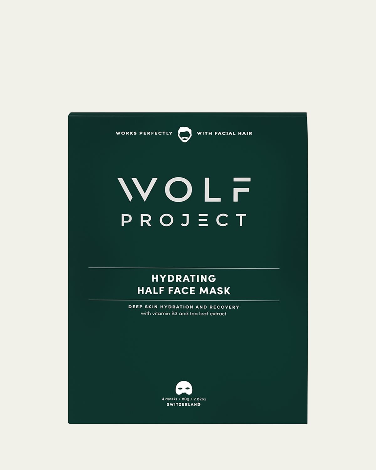 The Wolf Project Hydrating Half Face Mask, 4 Pack