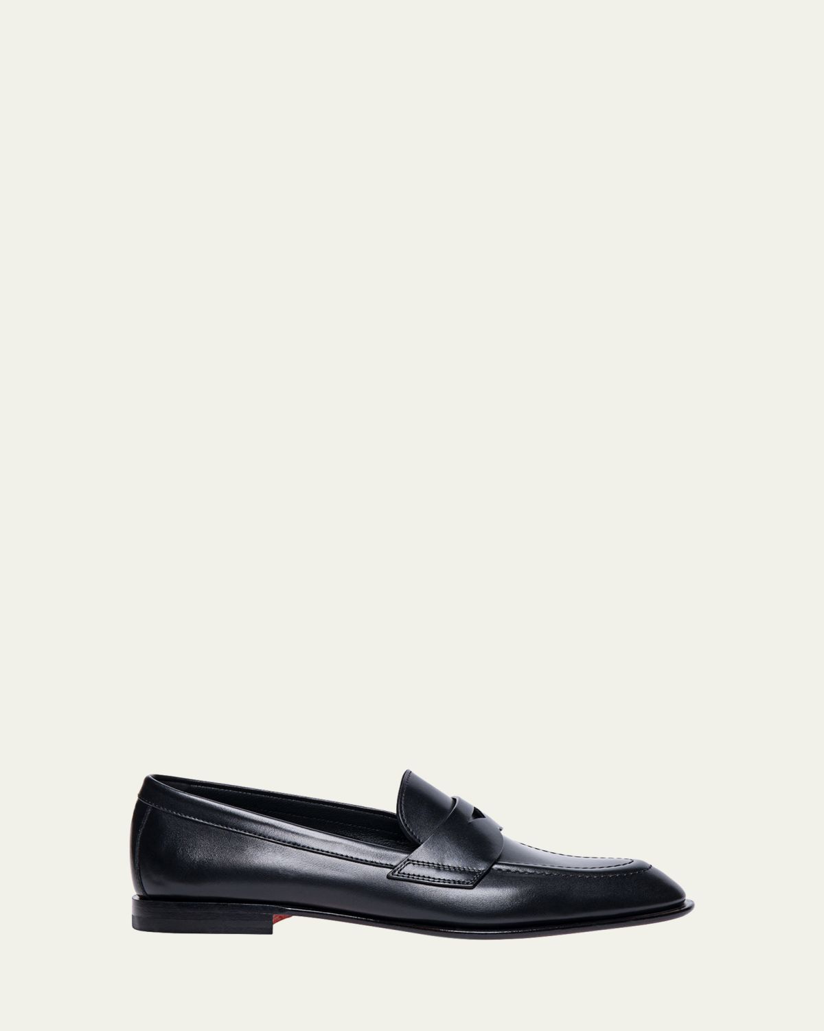 Santoni Famed Leather Penny Loafers | Thumbnail 6
