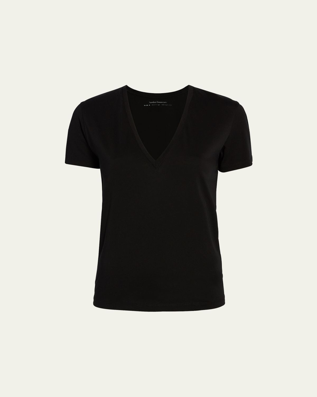 Another Tomorrow Cotton V-Neck Tee