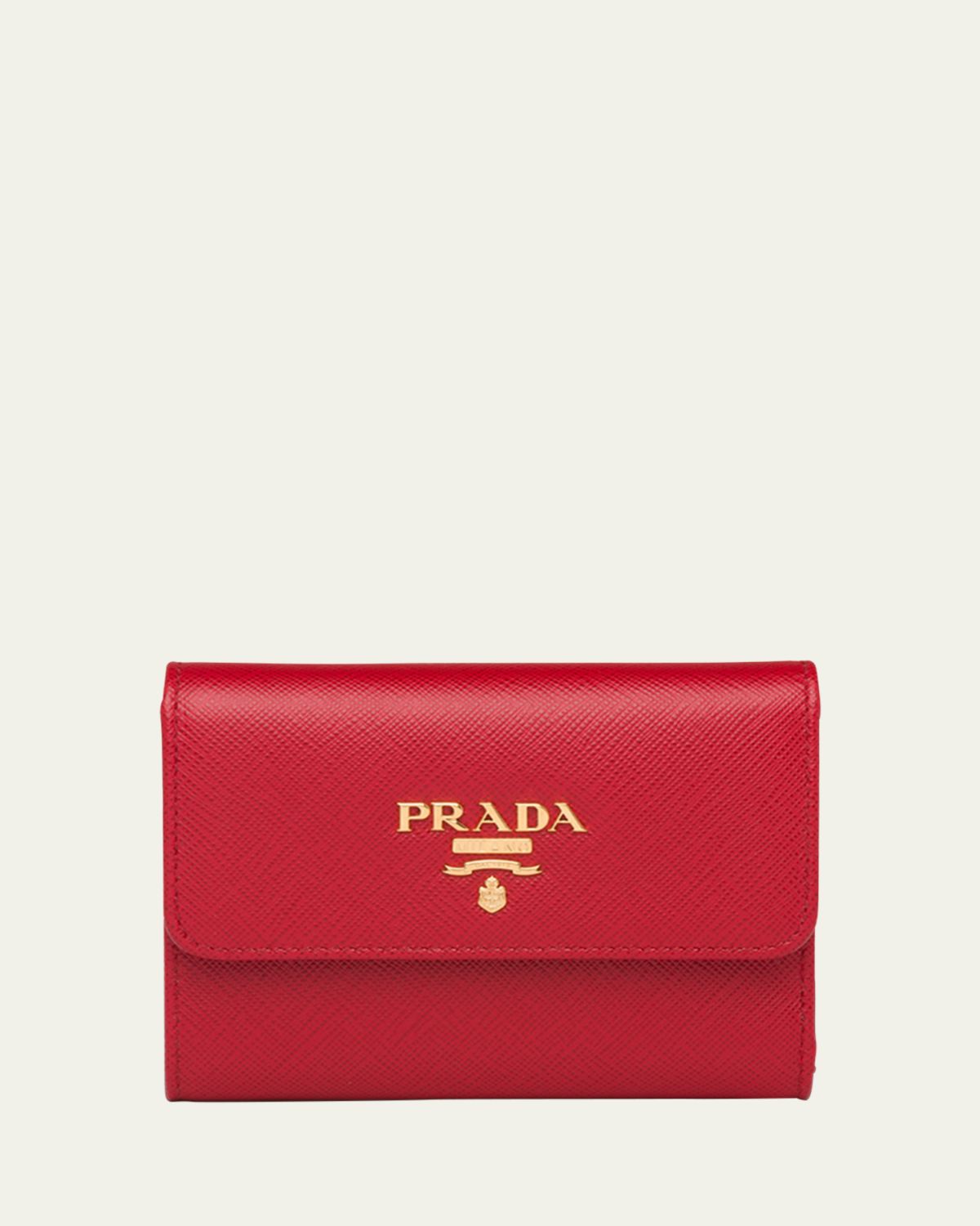 Prada Trifold Leather Wallet