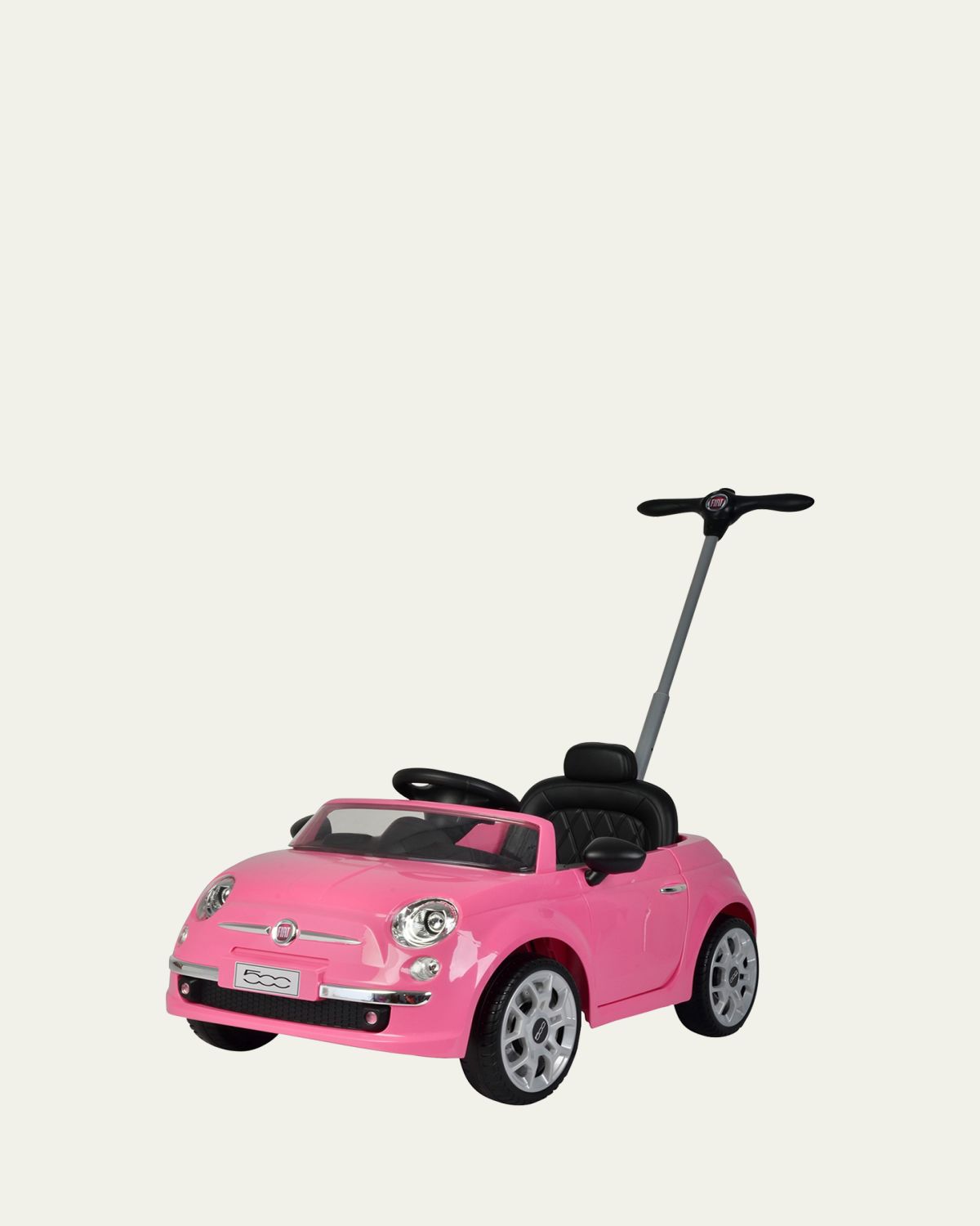 Best Ride on Cars Fiat 500 Push Car Pink Stroller