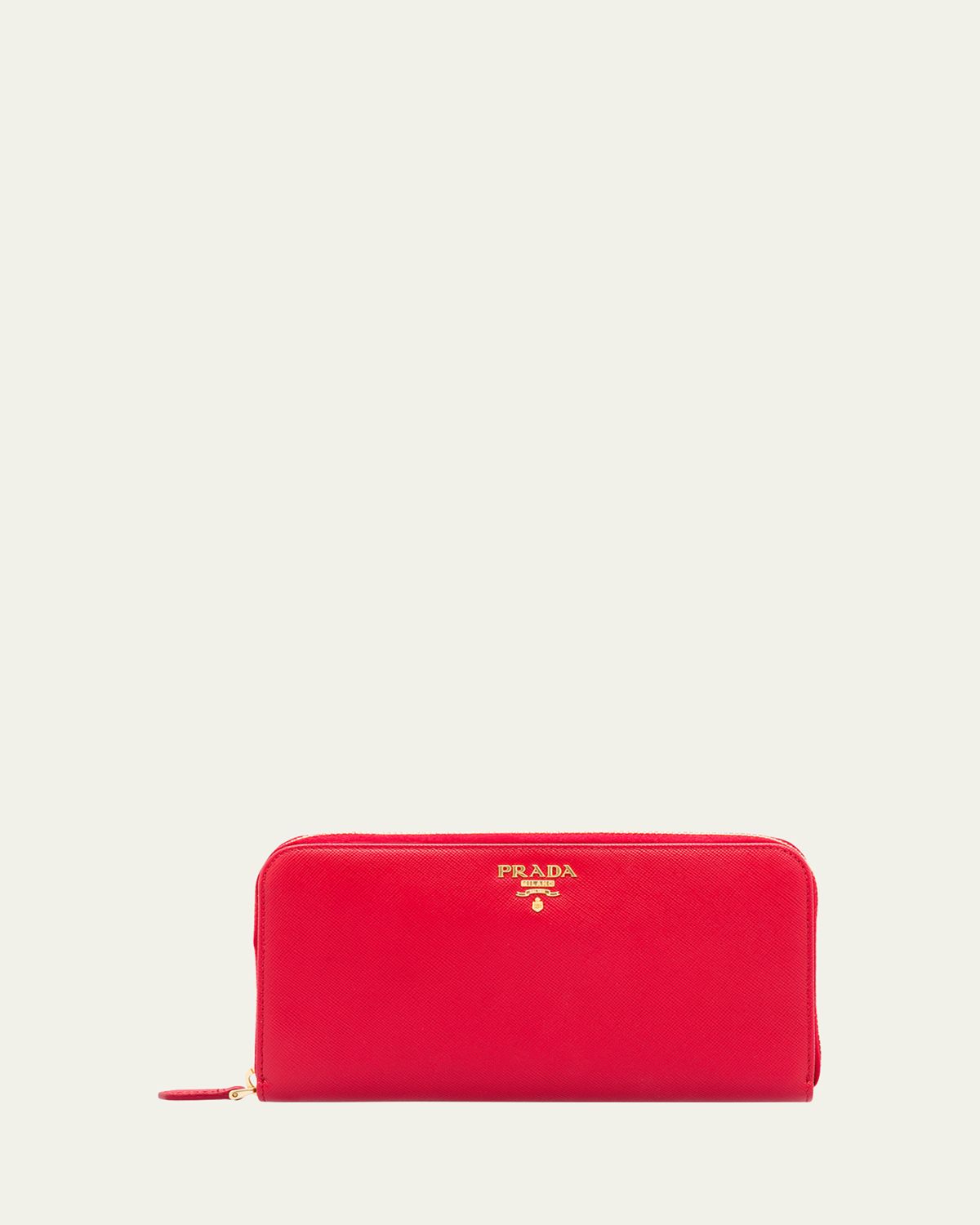 Prada Large Continental Leather Wallet - Women's Accessories