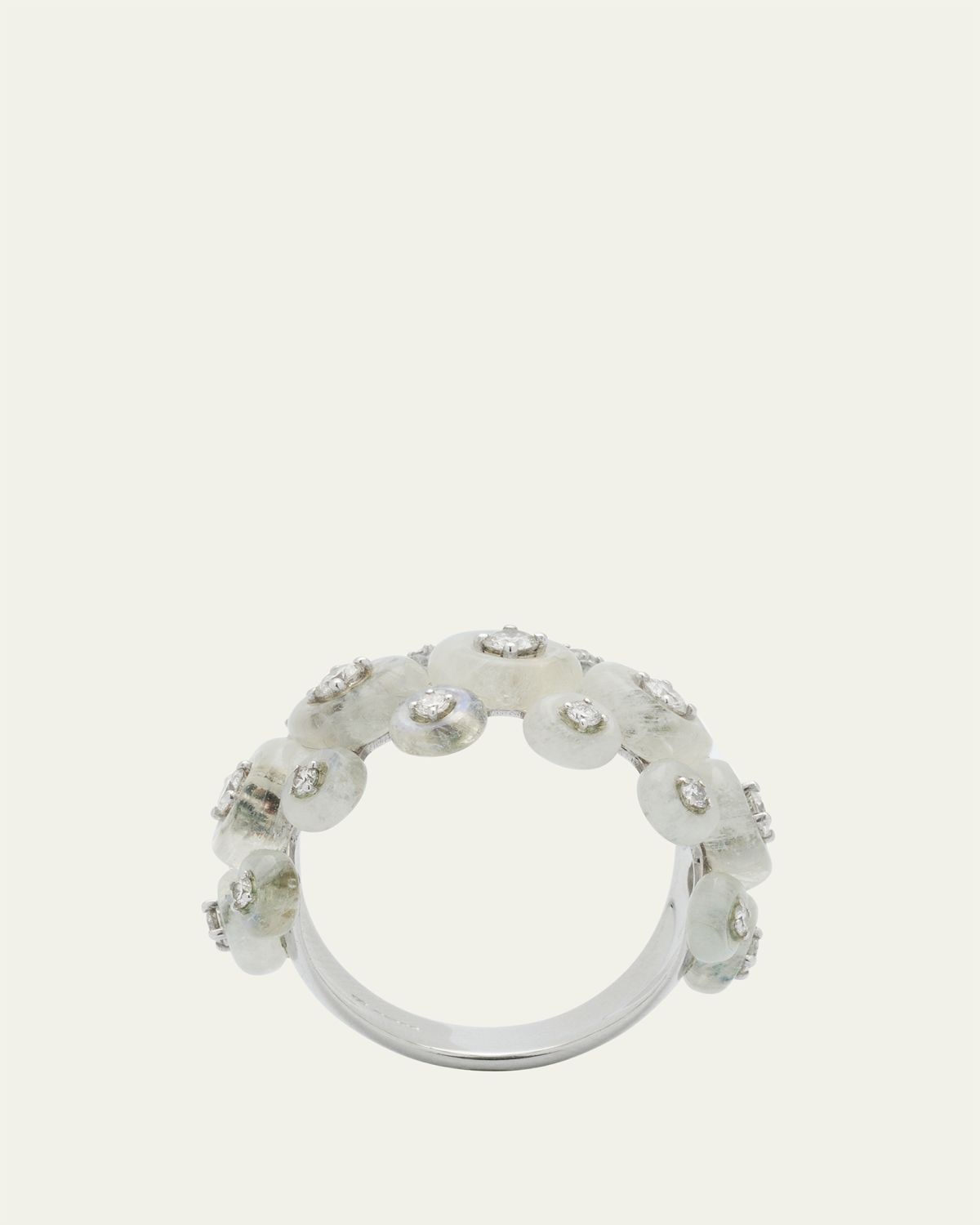Fernando Jorge Diamond Surrounding Triple Ring in 18k White Gold