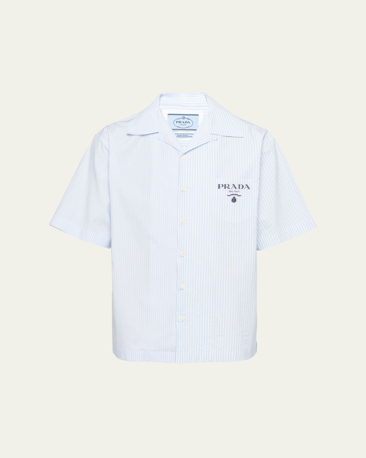 Prada Men's Double Match Camp Shirt