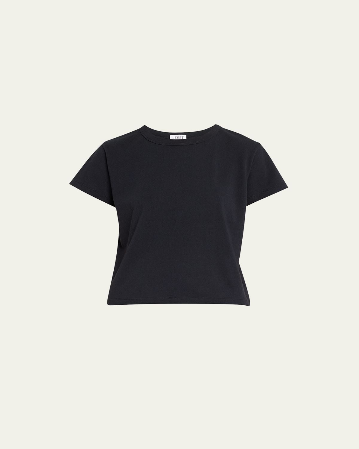 LESET Margo Short-Sleeve Cotton Crewneck Tee | Thumbnail 6