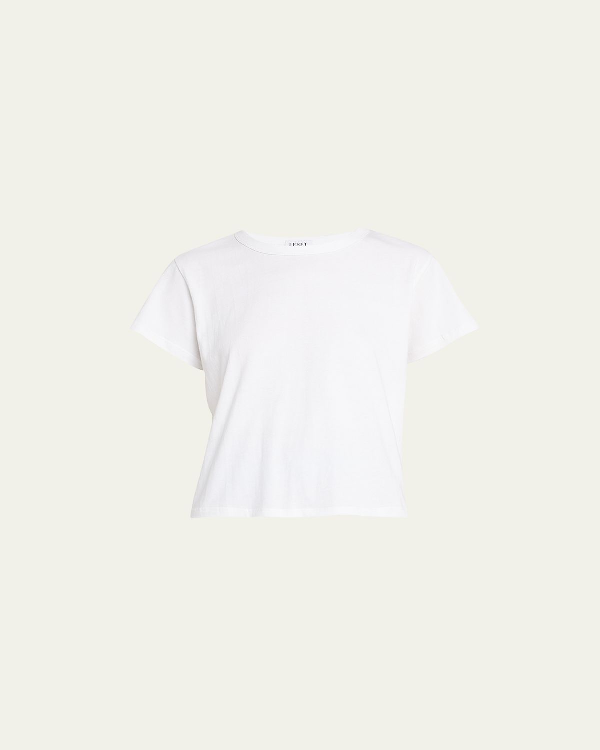 LESET Margo Short-Sleeve Cotton Crewneck Tee | Thumbnail 6