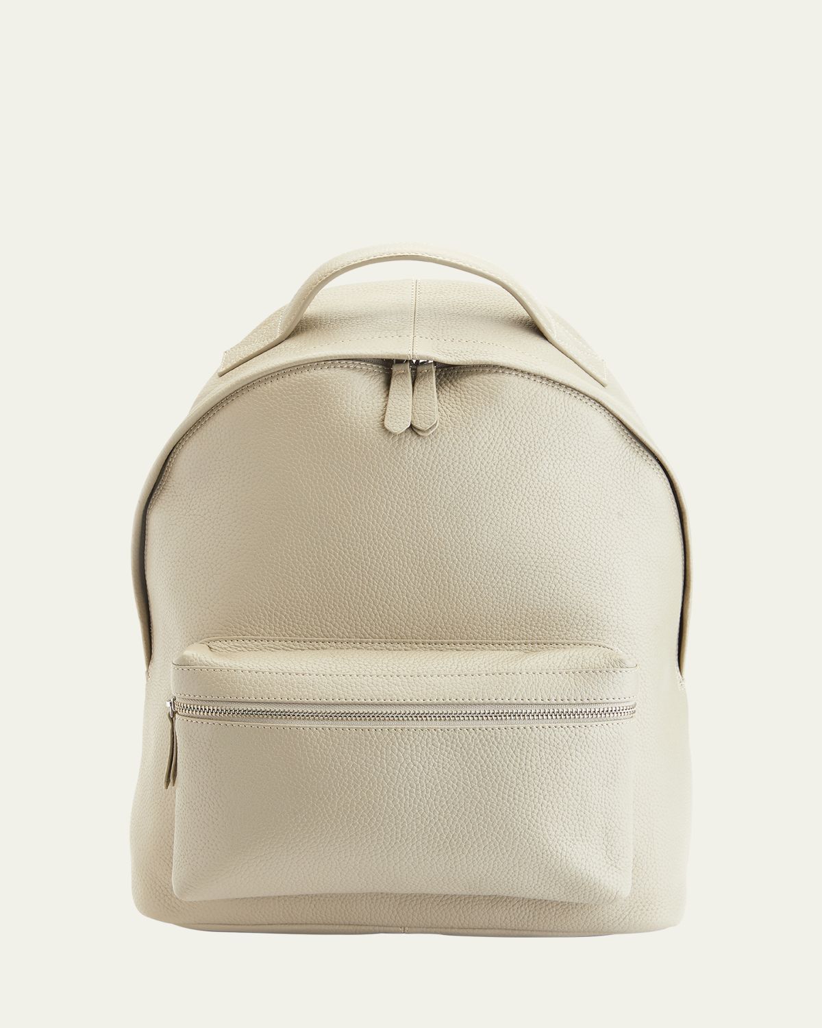 ROYCE New York Monogrammed Leather 13" Laptop Backpack