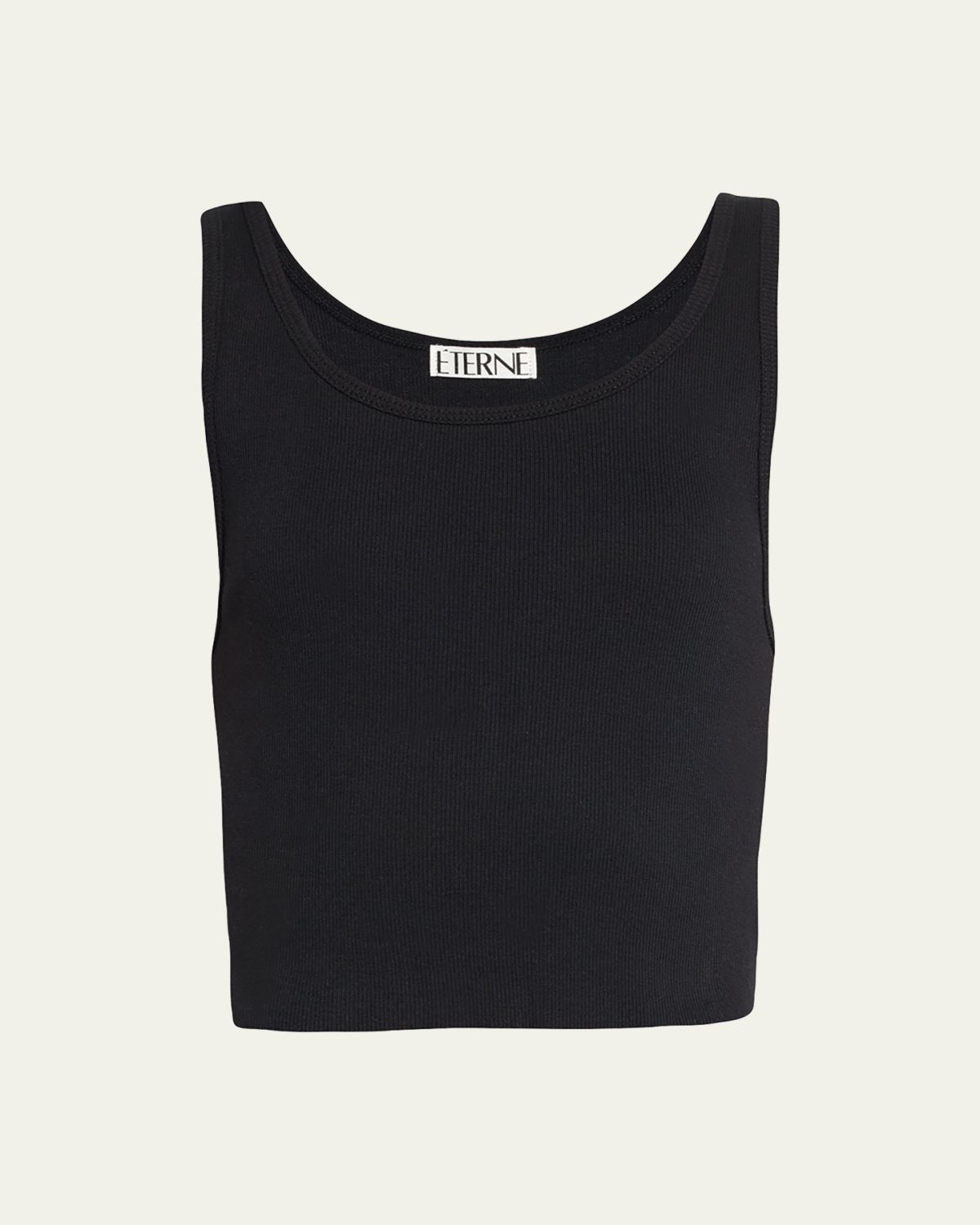 Eterne Cropped Scoop-Neck Tank Top