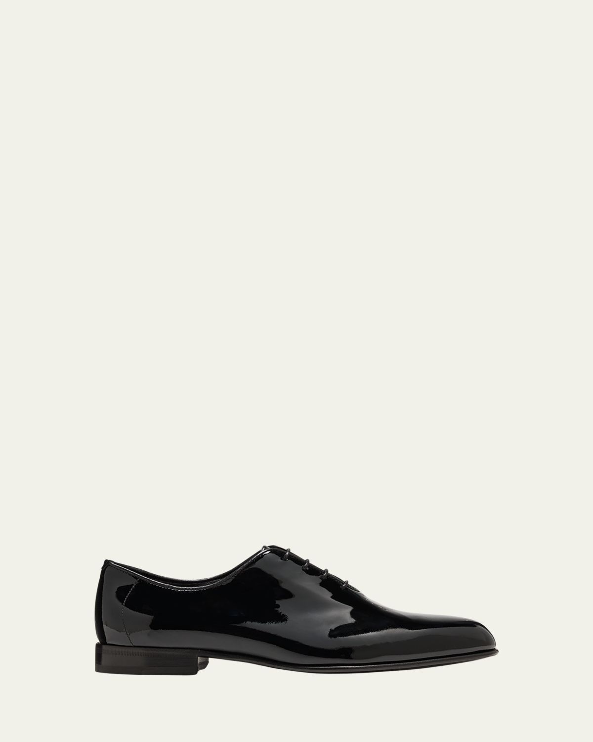 Brioni Men's Patent Lace-Up Oxford Loafers