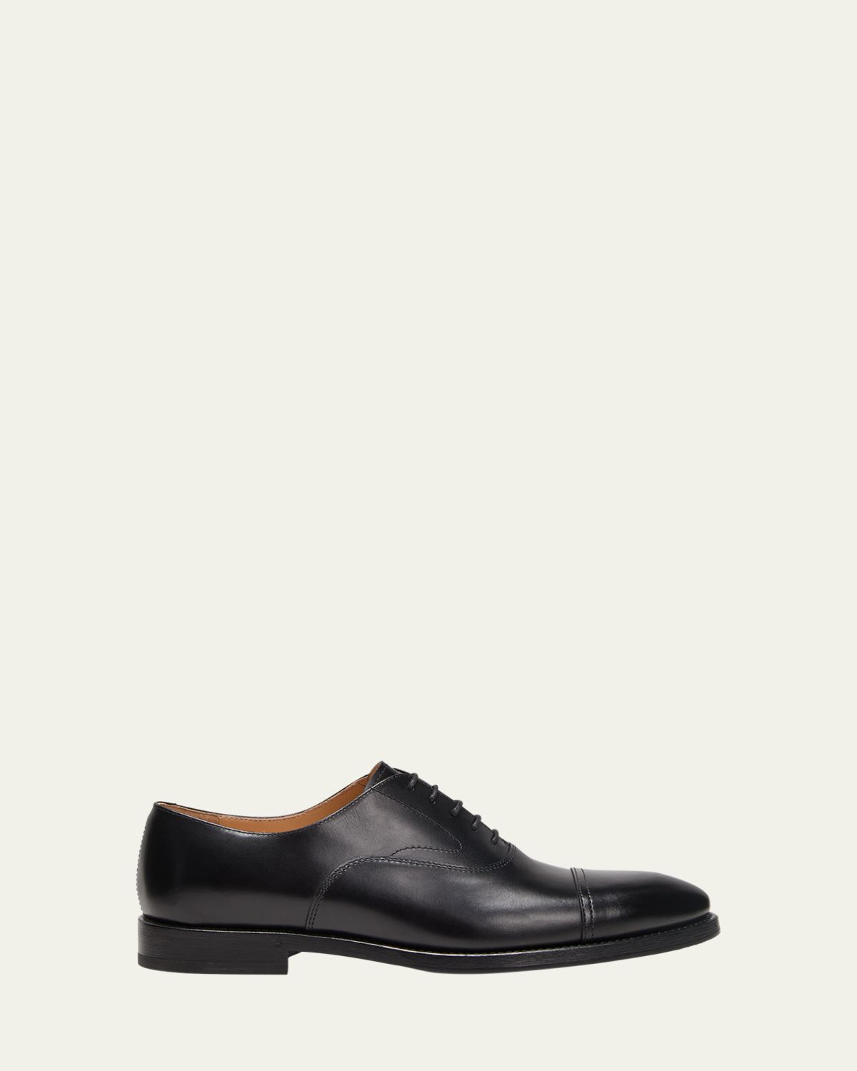 Brunello Cucinelli Men's Calf Leather Cap-Toe Oxfords | Thumbnail 7