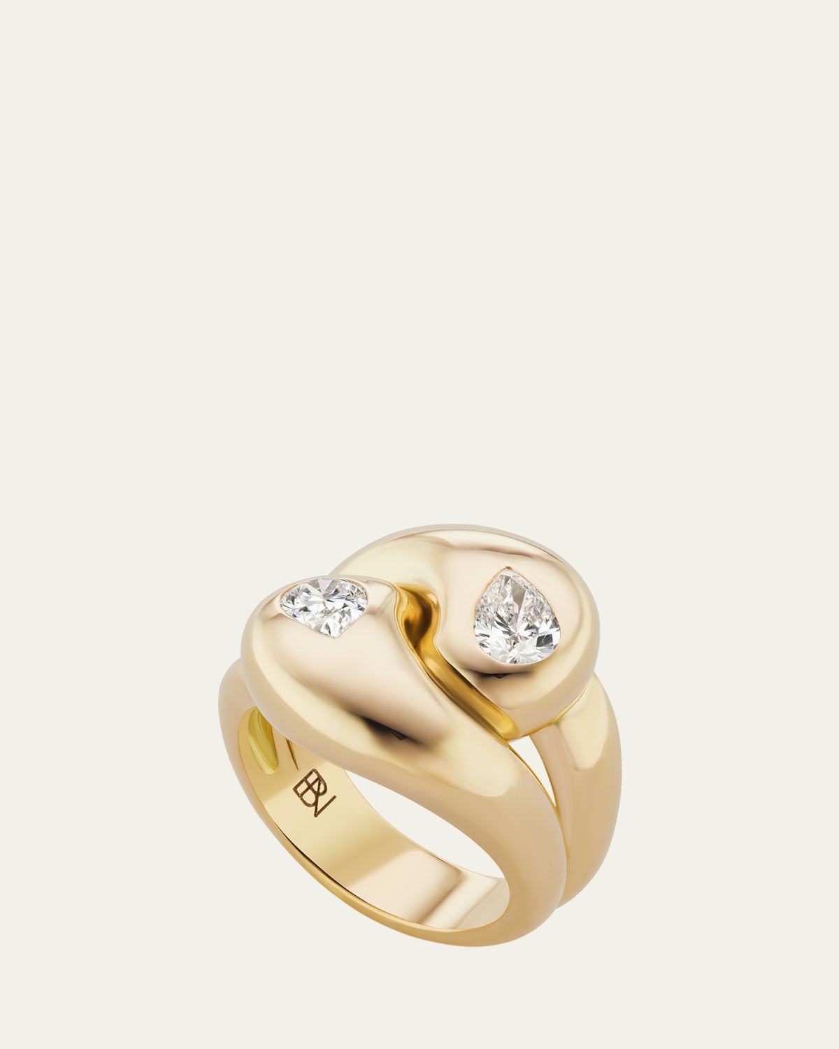 Brent Neale Pear Diamond Knot Ring