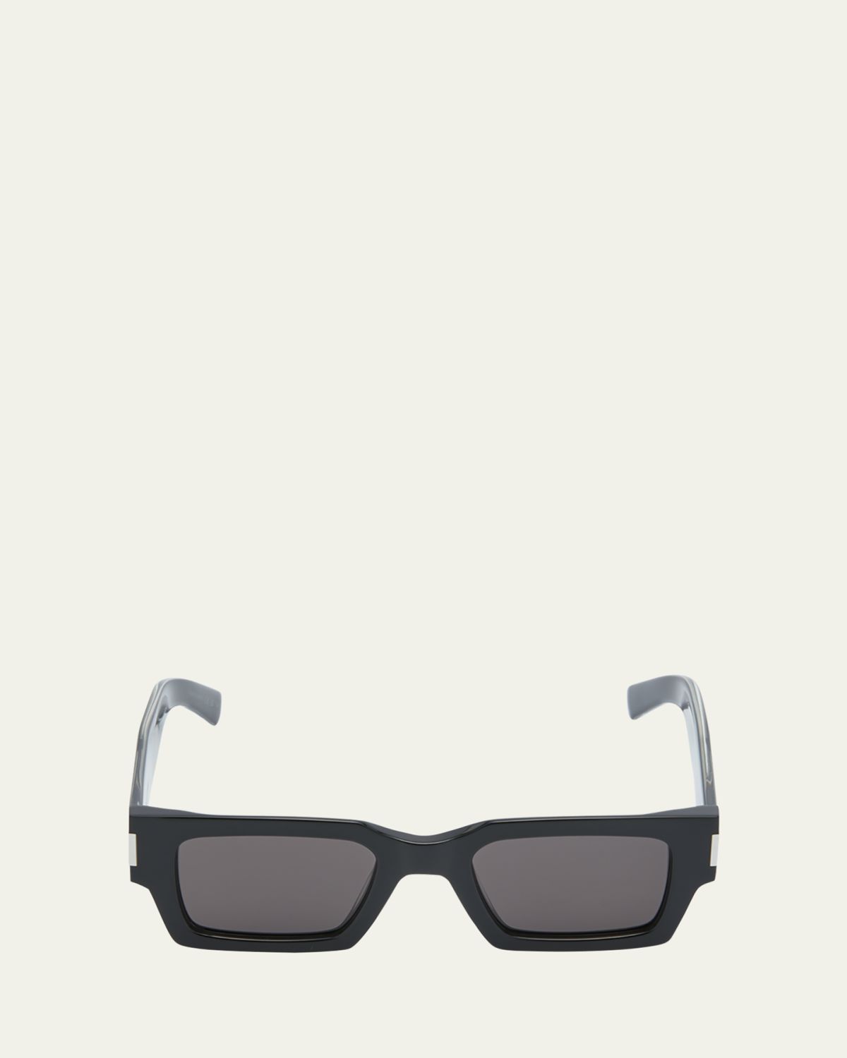 Saint Laurent Men's Rectangle Acetate Sunglasses with Logo | Thumbnail 9 Saint Laurent Men's Rectangle Acetate Sunglasses with Logo | Thumbnail 9