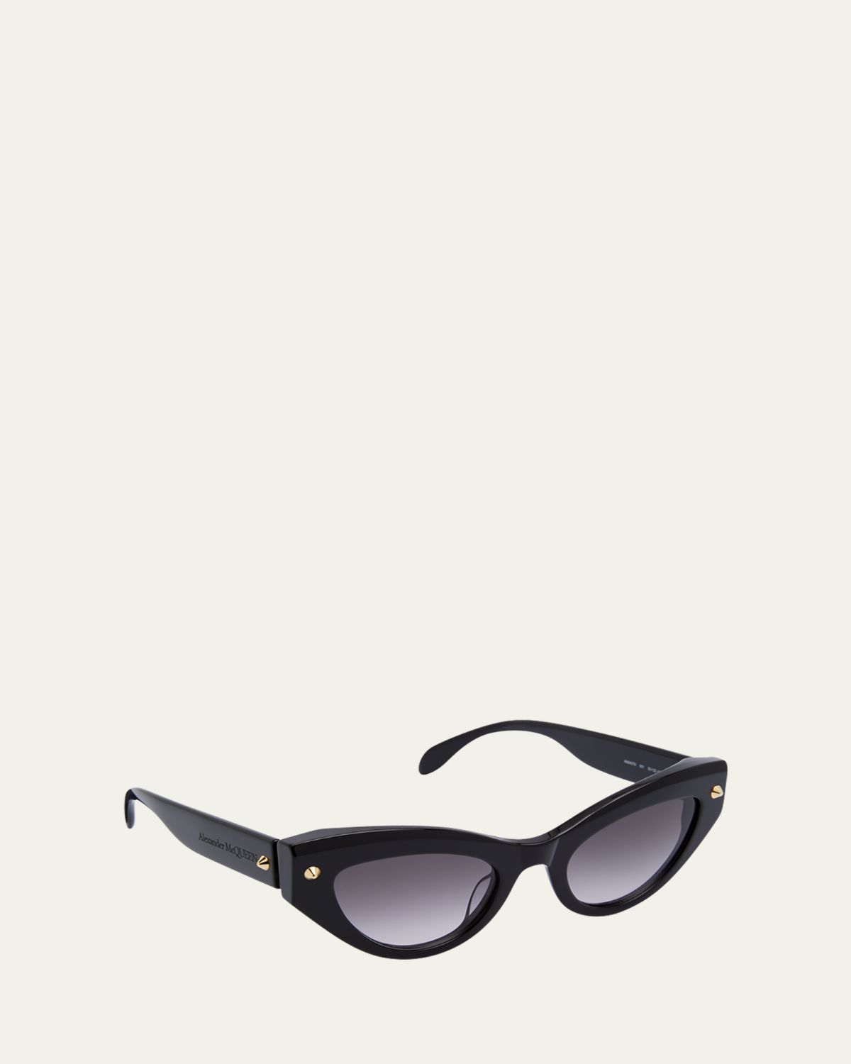 McQueen Acetate Cat-Eye Sunglasses w/ Studded Detail