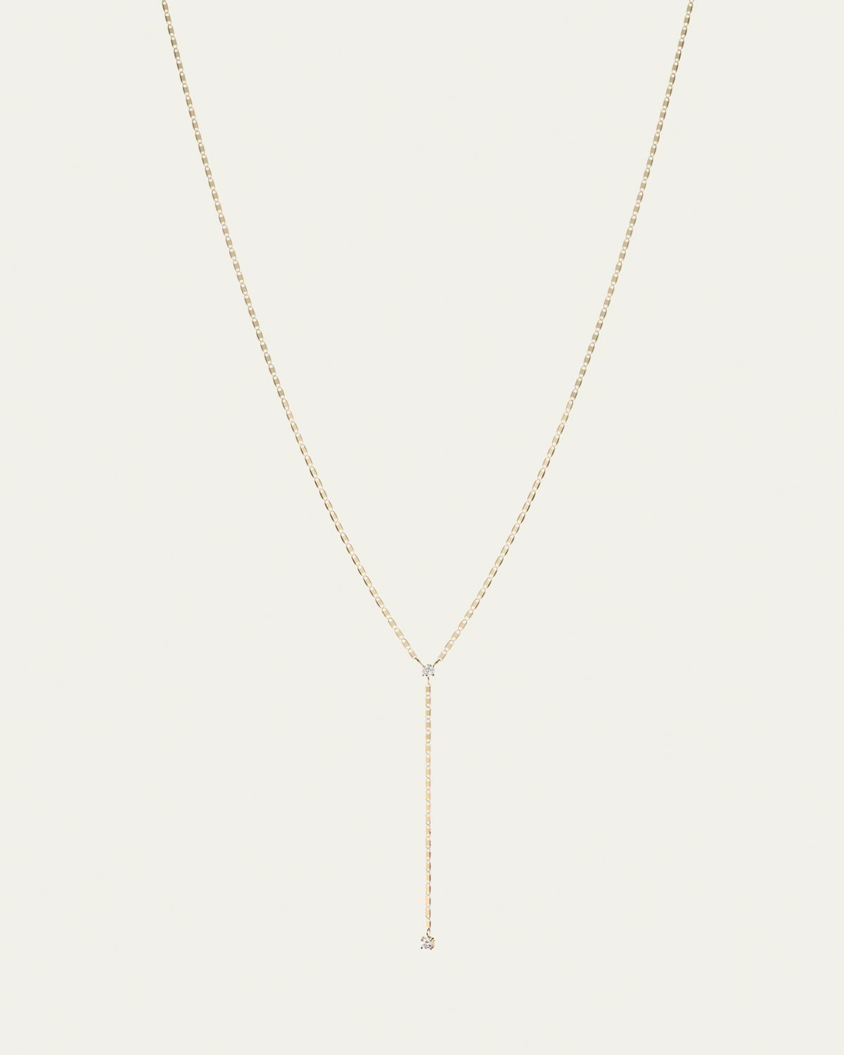 Lana 14K Yellow Gold Petite Nude Diamond Solo Lariat
