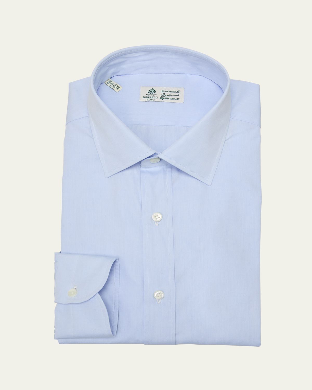 Borrelli Men's Pique Cotton Dress Shirt