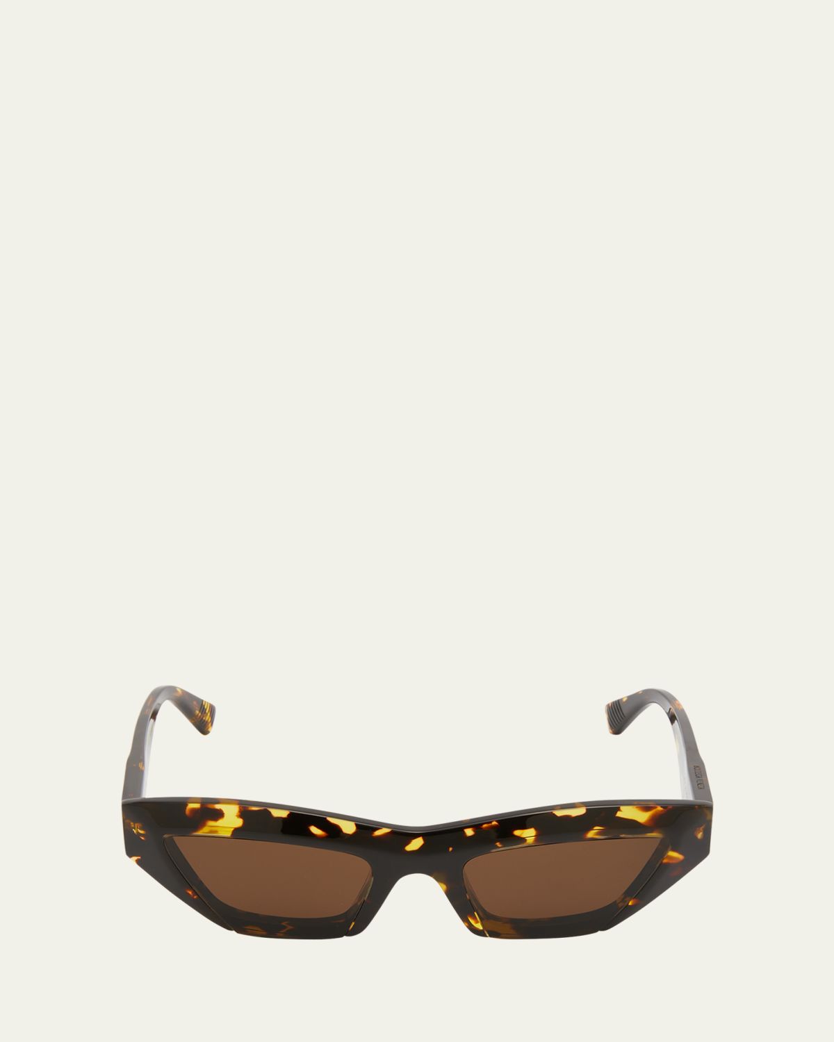 Bottega Veneta Raised Logo Acetate Cat-Eye Sunglasses