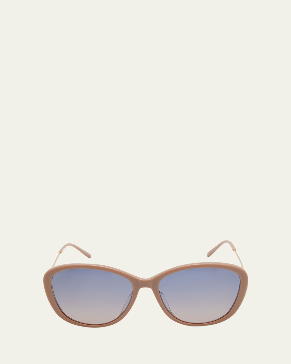 Chloe Gradient Round Acetate Sunglasses
