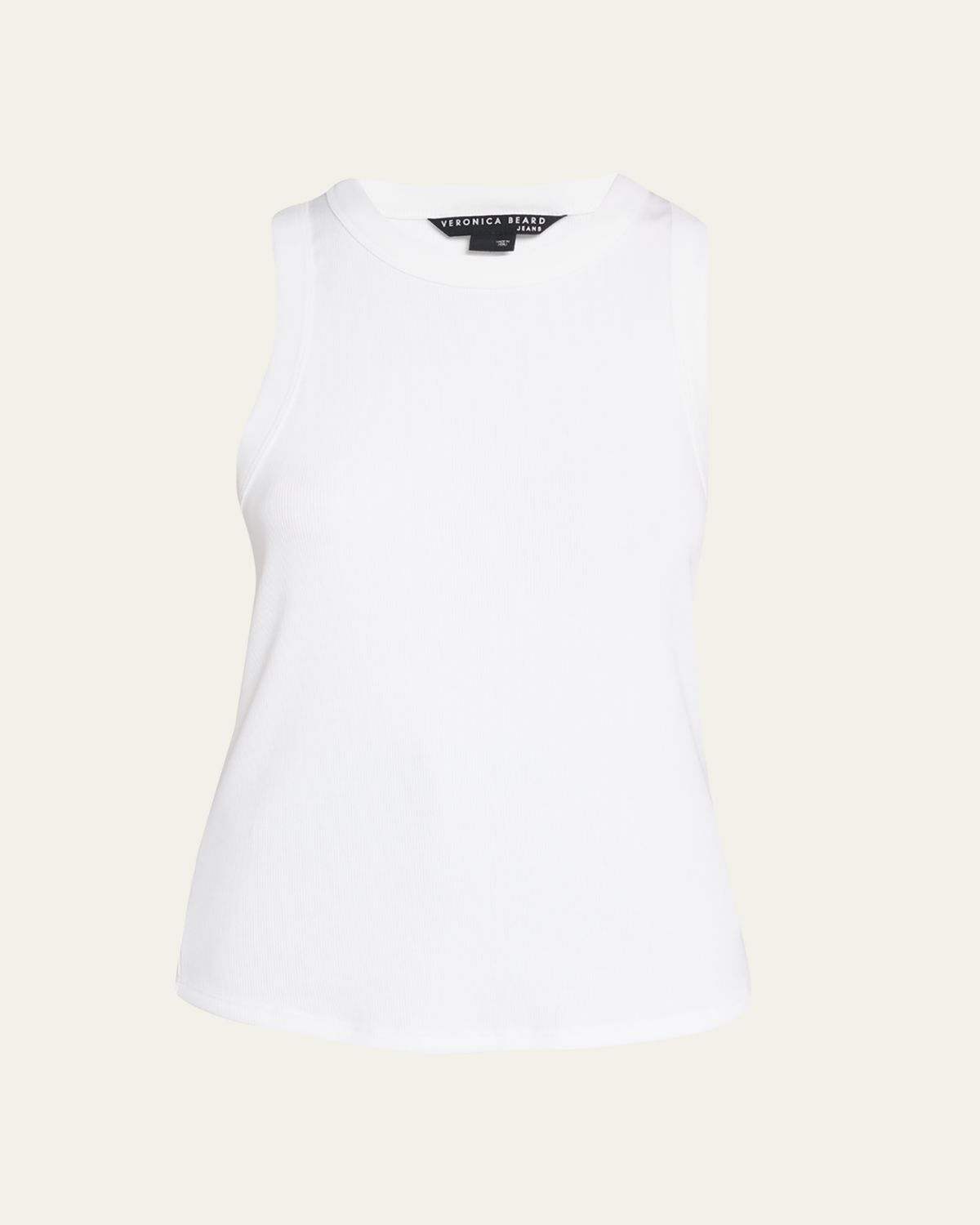 Veronica Beard Jordyn Rib-Knit Tank Top