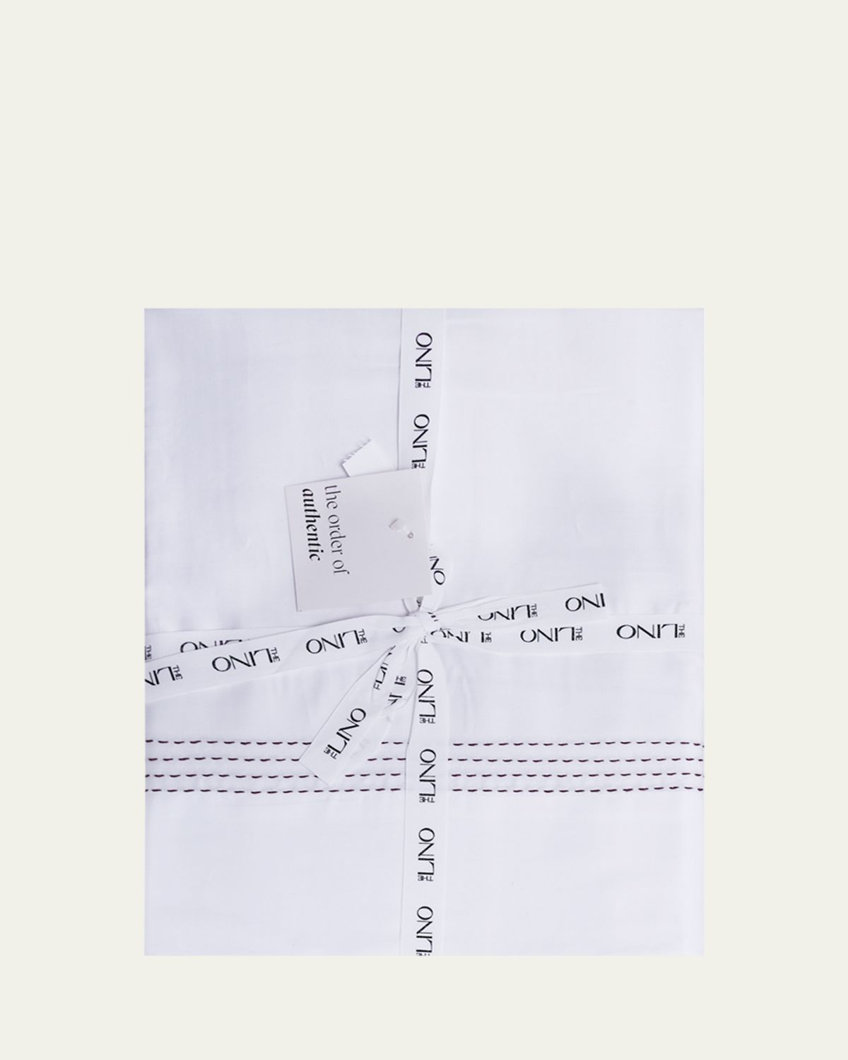 The Lino Essential Embroidered  Flat Sheet