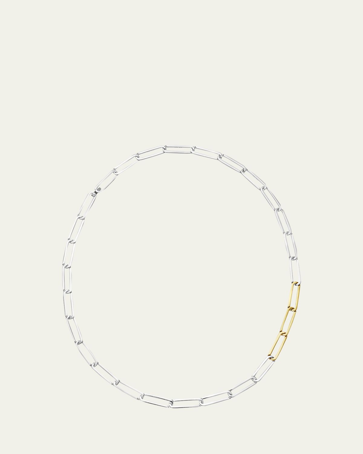 KINRADEN Men's Exhaling Her Two-Tone Chain Link Necklace