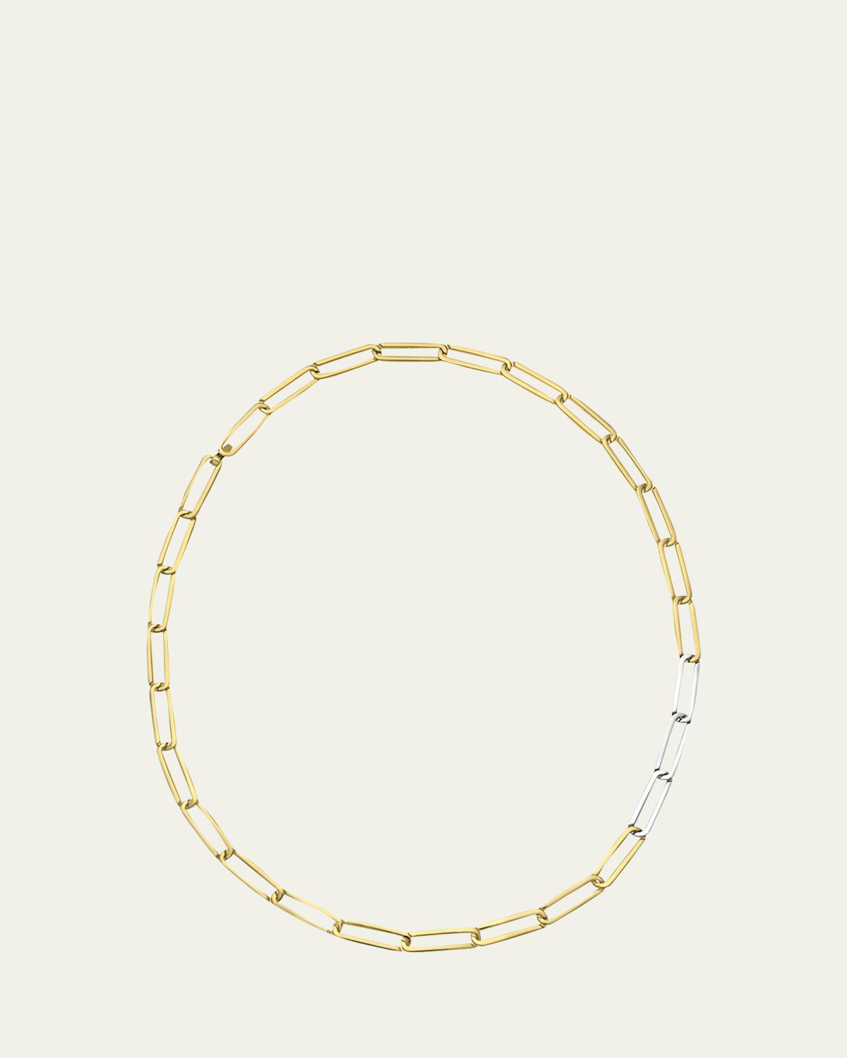 KINRADEN Men's Exhaling Her Two-Tone Chain Link Necklace