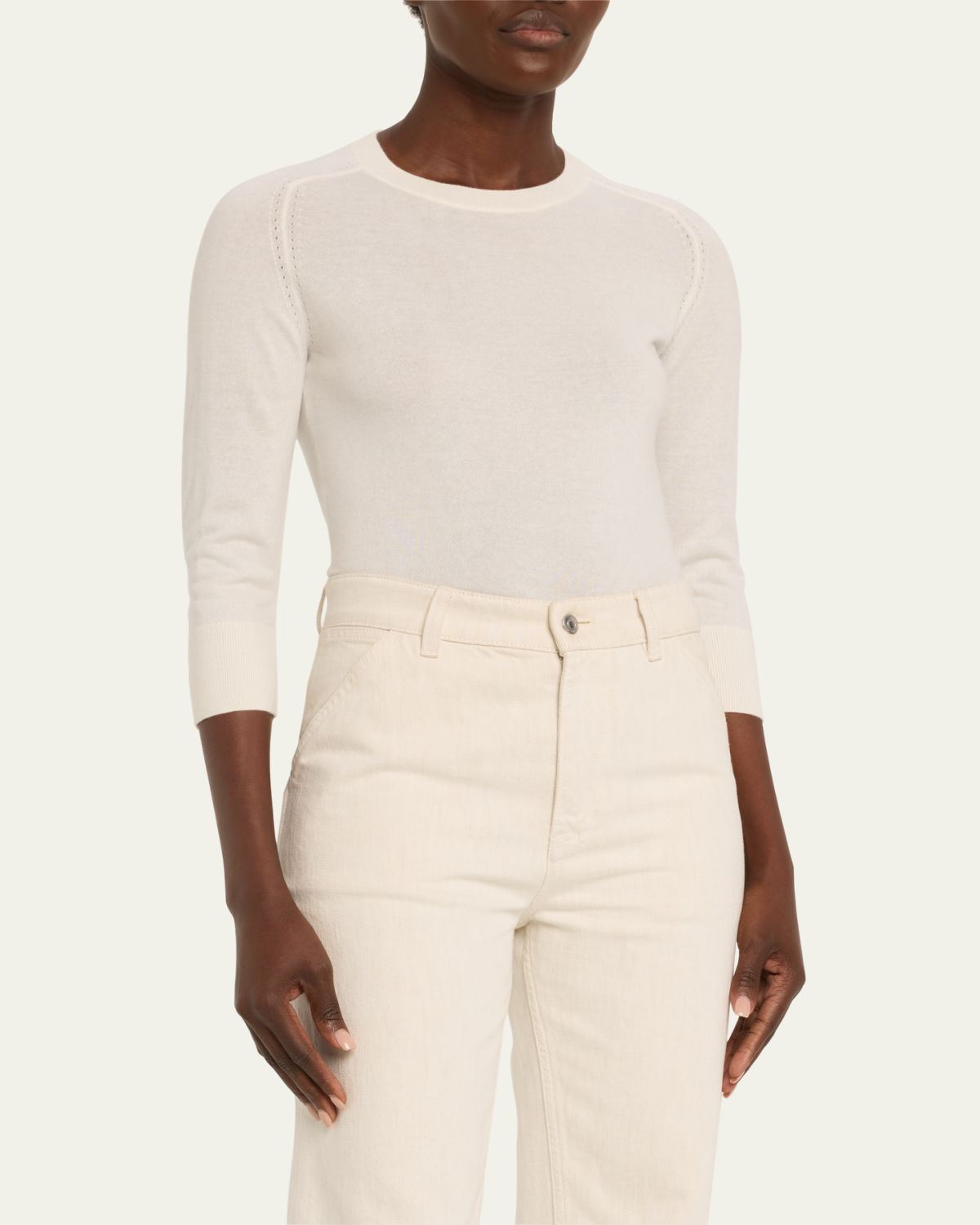 Loro Piana Girocollo Manica Neo Piuma Cashmere Sweater | Thumbnail 4