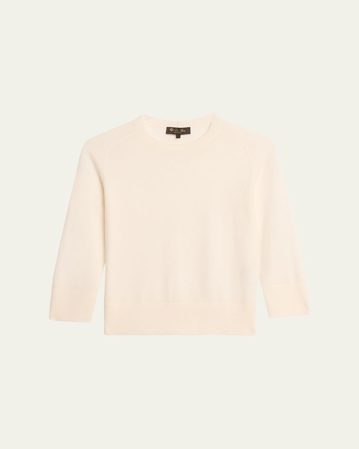 Loro Piana Girocollo Manica Neo Piuma Cashmere Sweater