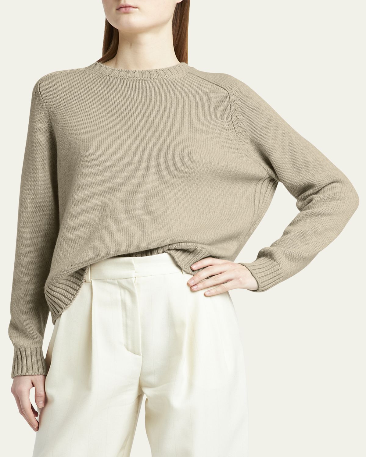 Loro Piana Neo Parksville Cashmere Crewneck Sweater | Thumbnail 8 Loro Piana Neo Parksville Cashmere Crewneck Sweater | Thumbnail 8