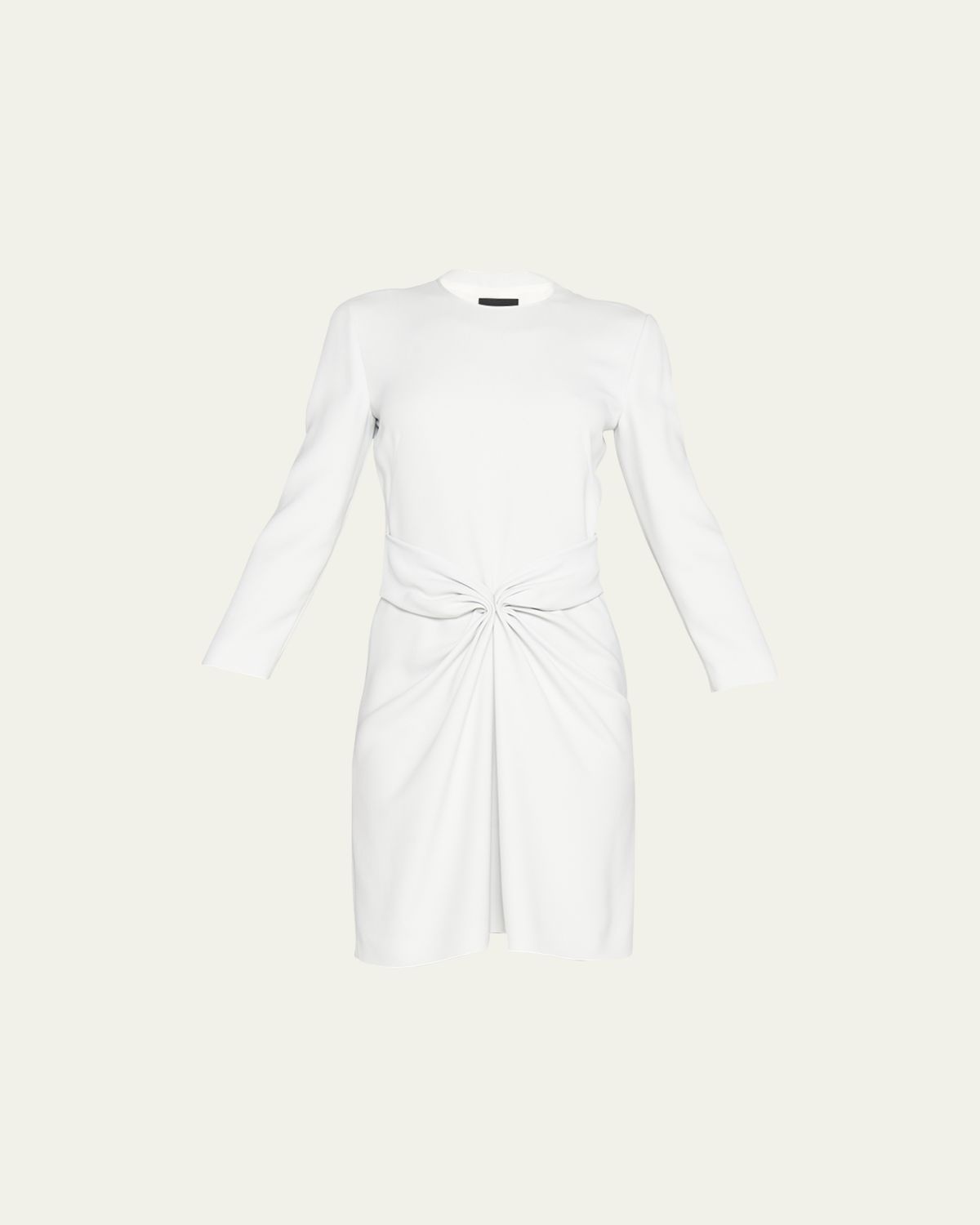 Giorgio Armani Ruched Long-Sleeve A-Line Dress | Thumbnail 6