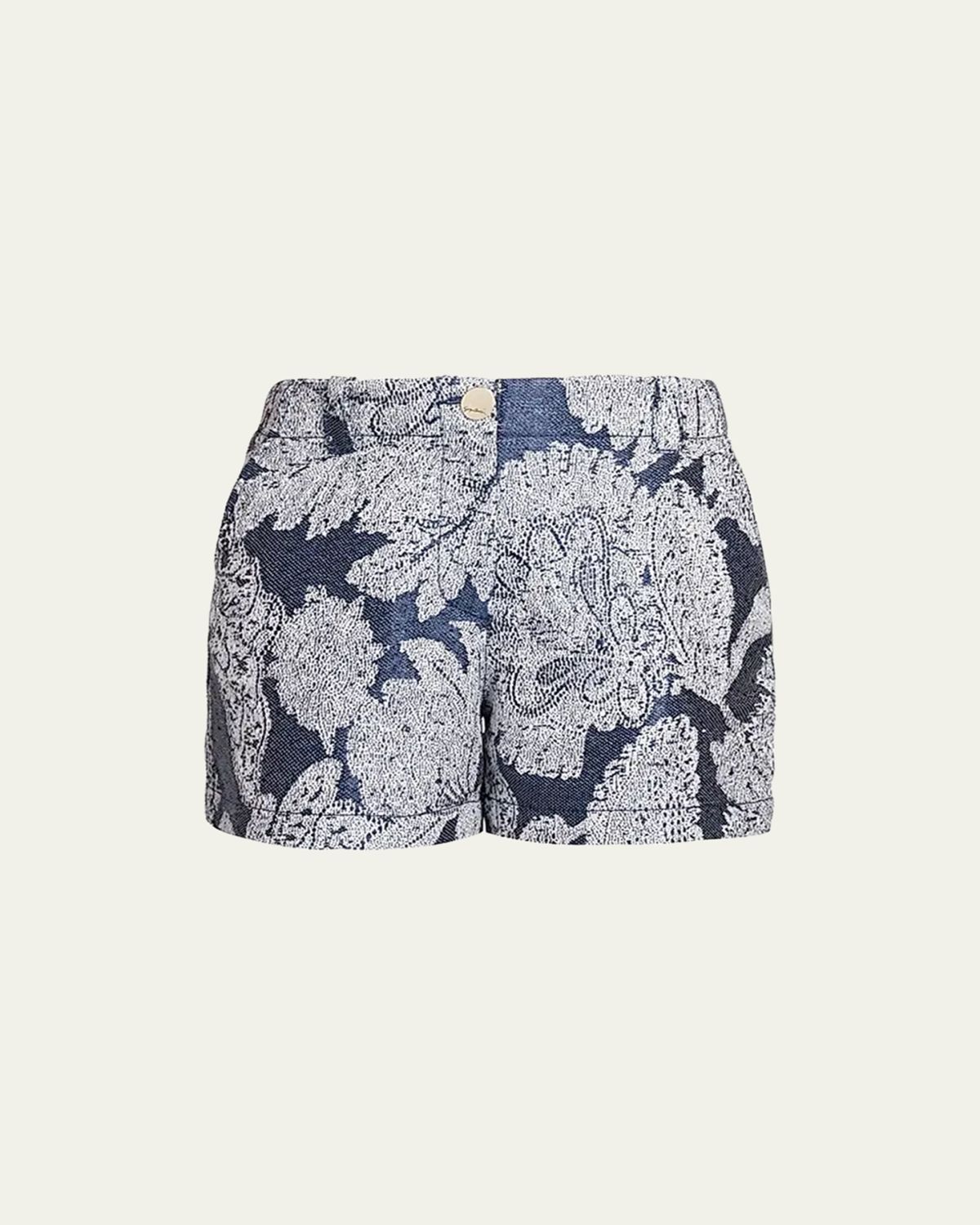 Giorgio Armani Paisley High-Rise Shorts | Thumbnail 6 Giorgio Armani Paisley High-Rise Shorts | Thumbnail 6