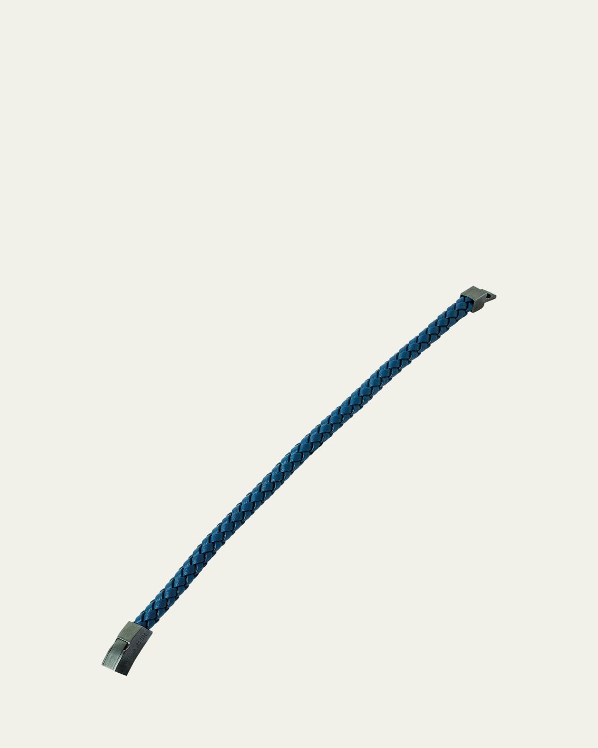 Tateossian Men's Braided Italian Leather Bracelet