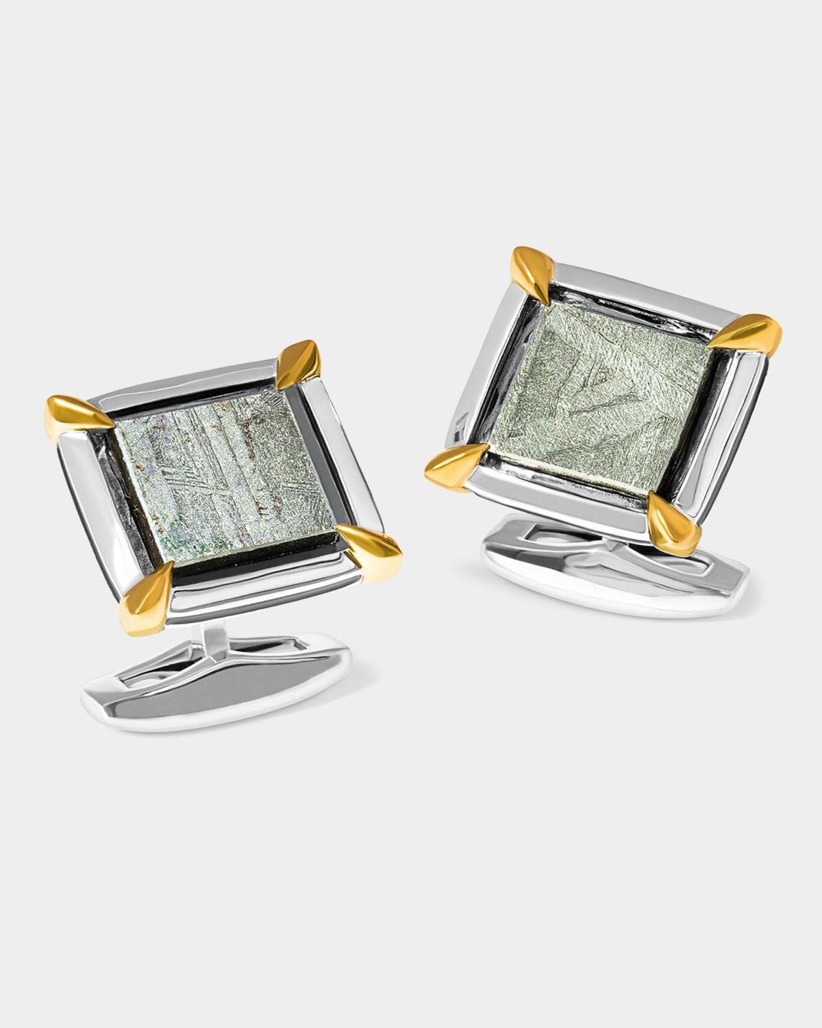 Tateossian Men's Two-Tone Seymchan Pallasite Meteorite Cufflinks