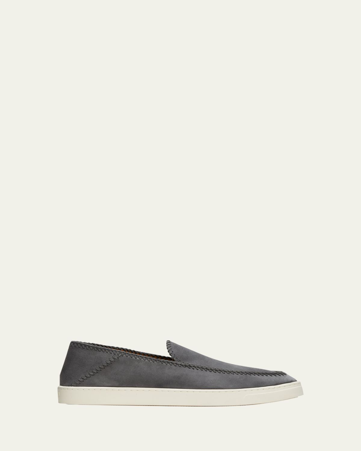 Giorgio Armani Men's Suede Slip-On Sneakers