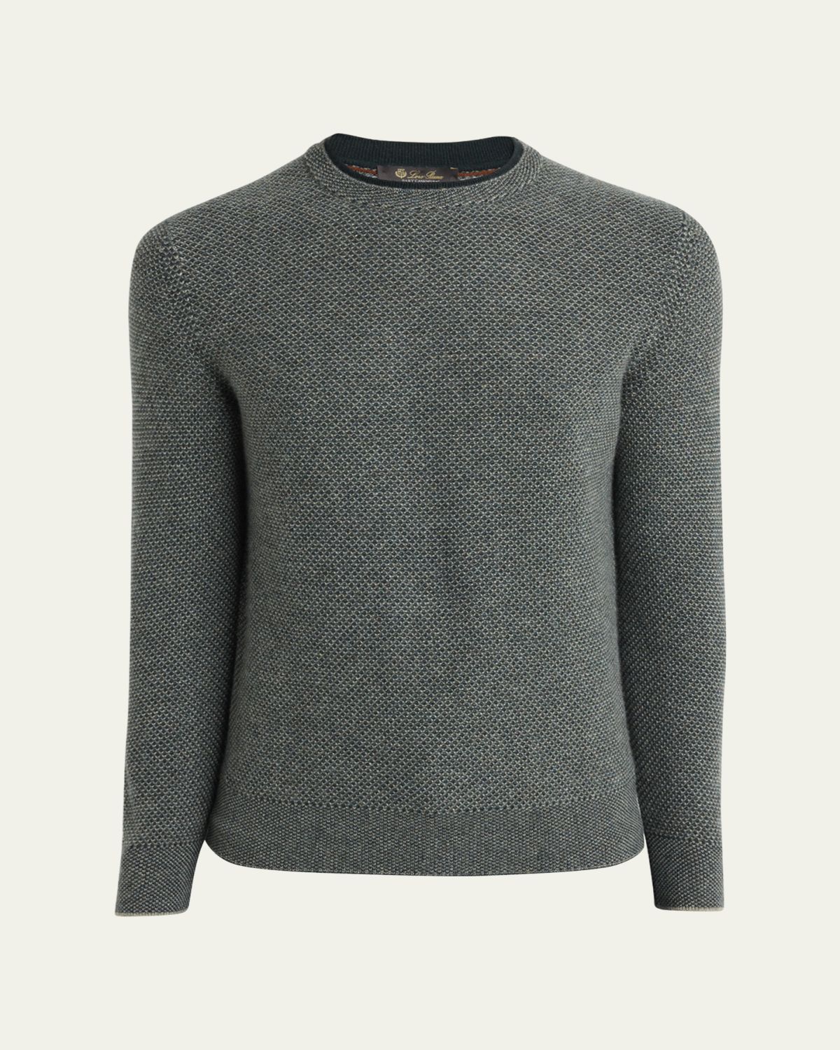 Loro Piana Men's Cashmere Girocollo City Crewneck Sweater