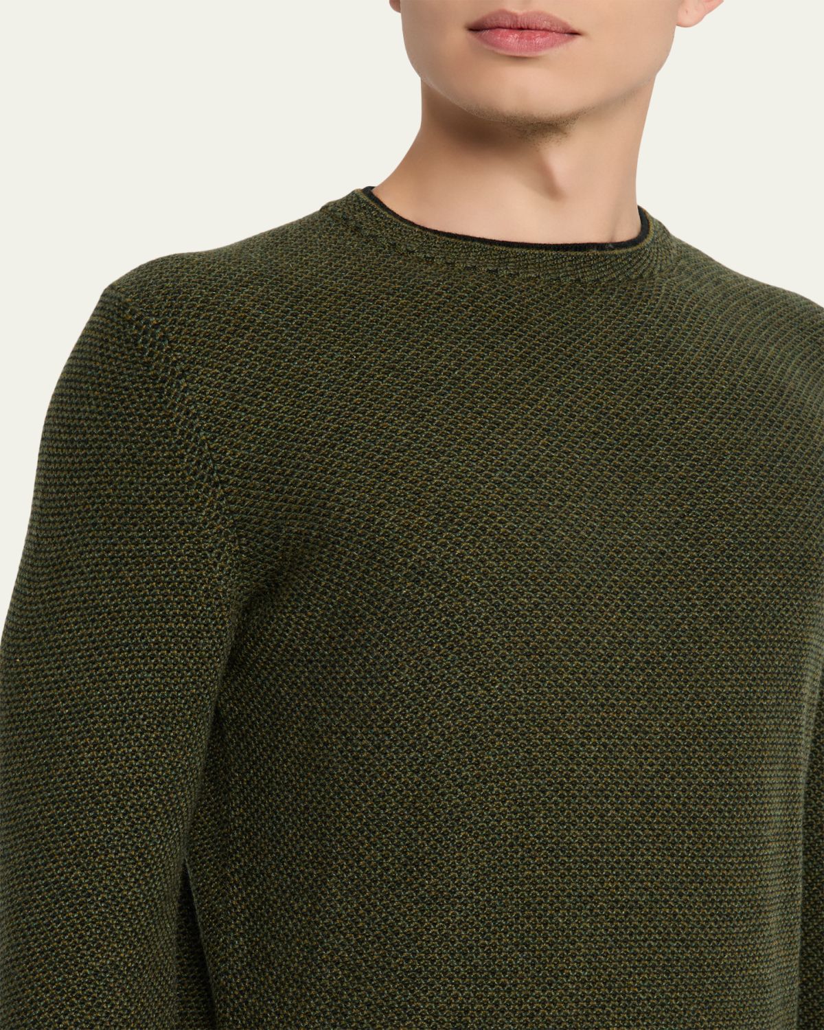Loro Piana Men's Cashmere Girocollo City Crewneck Sweater | Thumbnail 17 Loro Piana Men's Cashmere Girocollo City Crewneck Sweater | Thumbnail 17