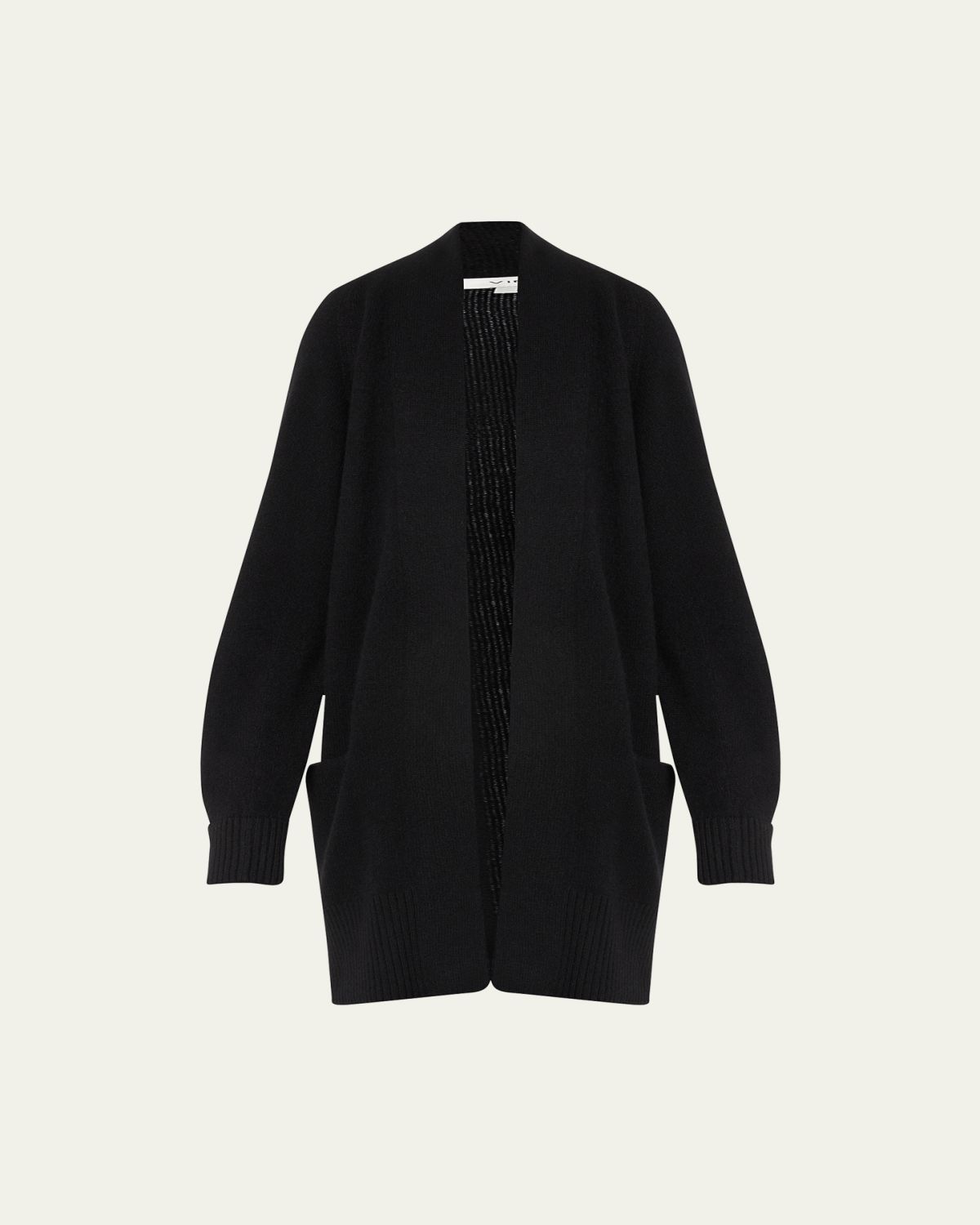 Vince Cashmere Shawl-Collar Open-Front Cardigan