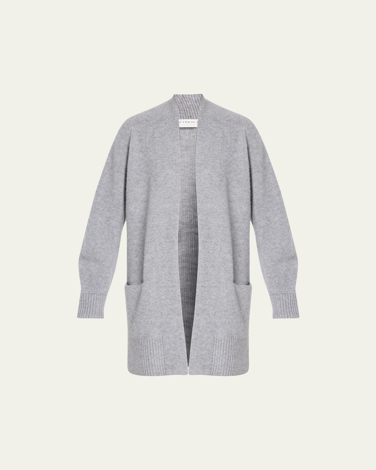Vince Cashmere Shawl-Collar Open-Front Cardigan