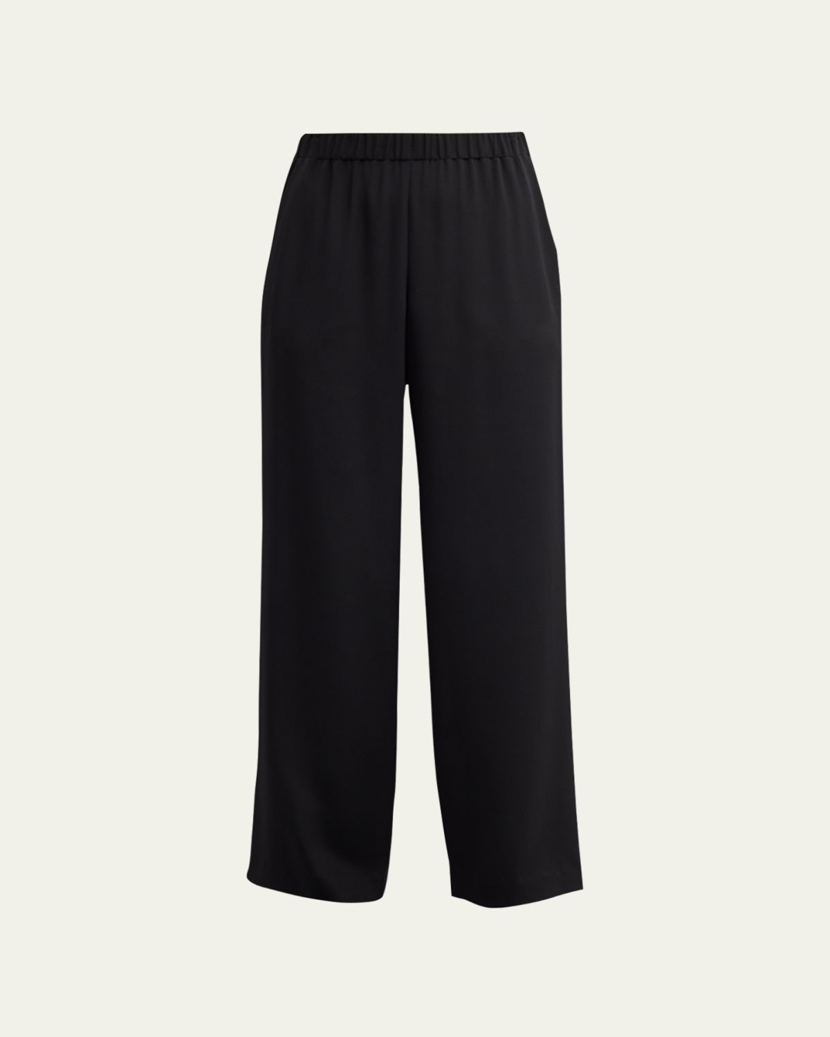 Lafayette 148 New York Perry Wide-Leg Stretch Silk Pants