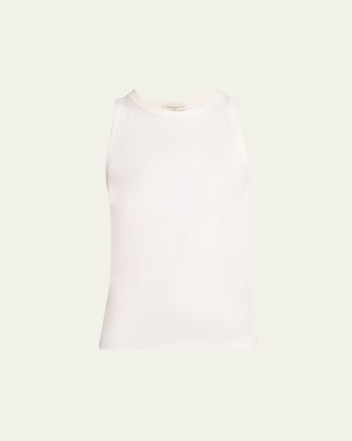 Lafayette 148 New York Swiss Cotton Rib Racerback Tank