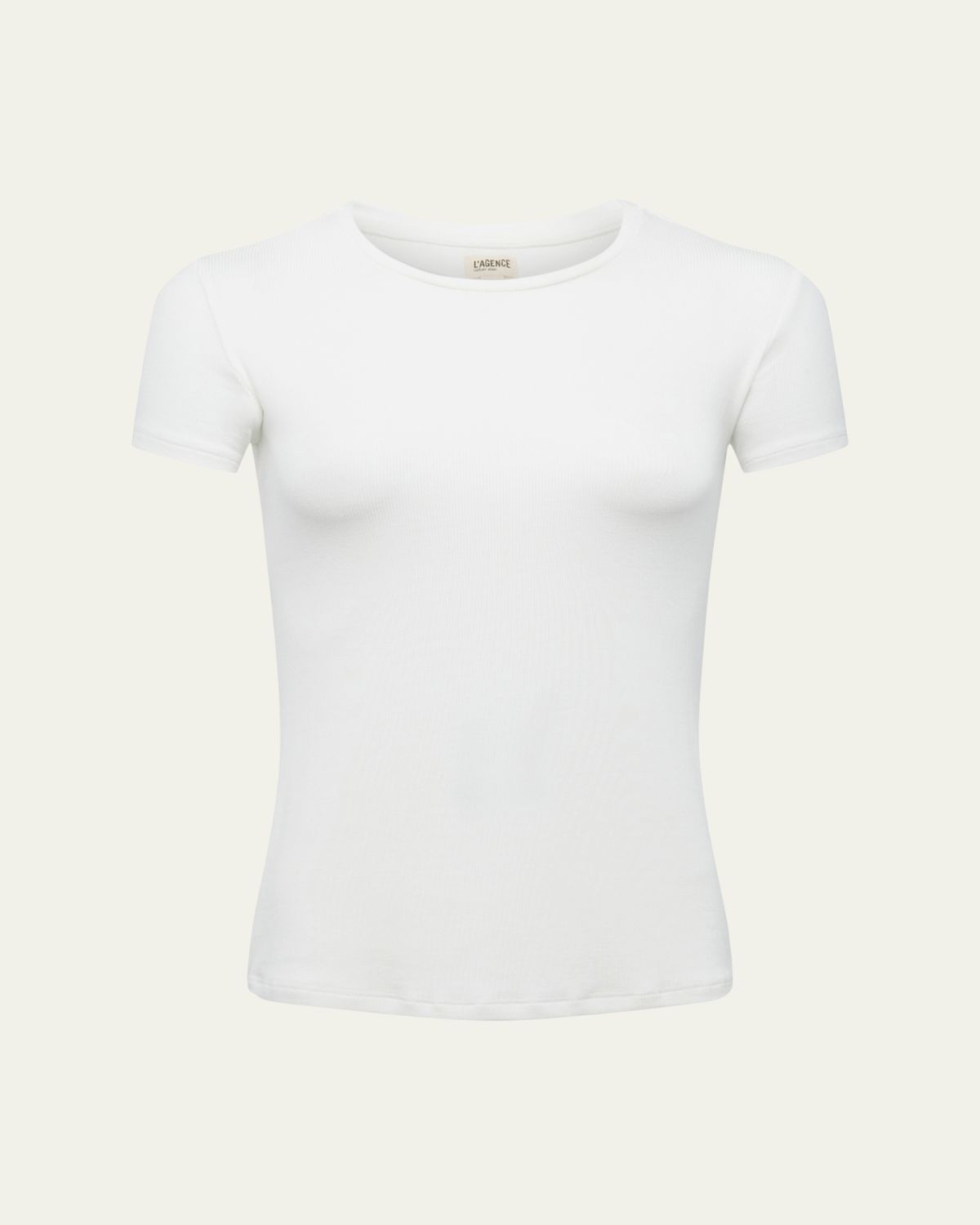 L'Agence Ressi Ribbed Short-Sleeve Tee | Thumbnail 6