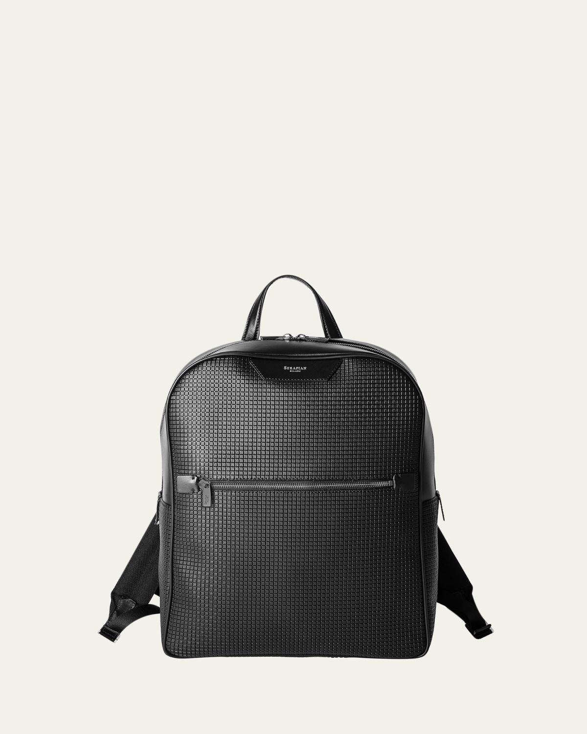Serapian Men's Stepan and Leather Backpack