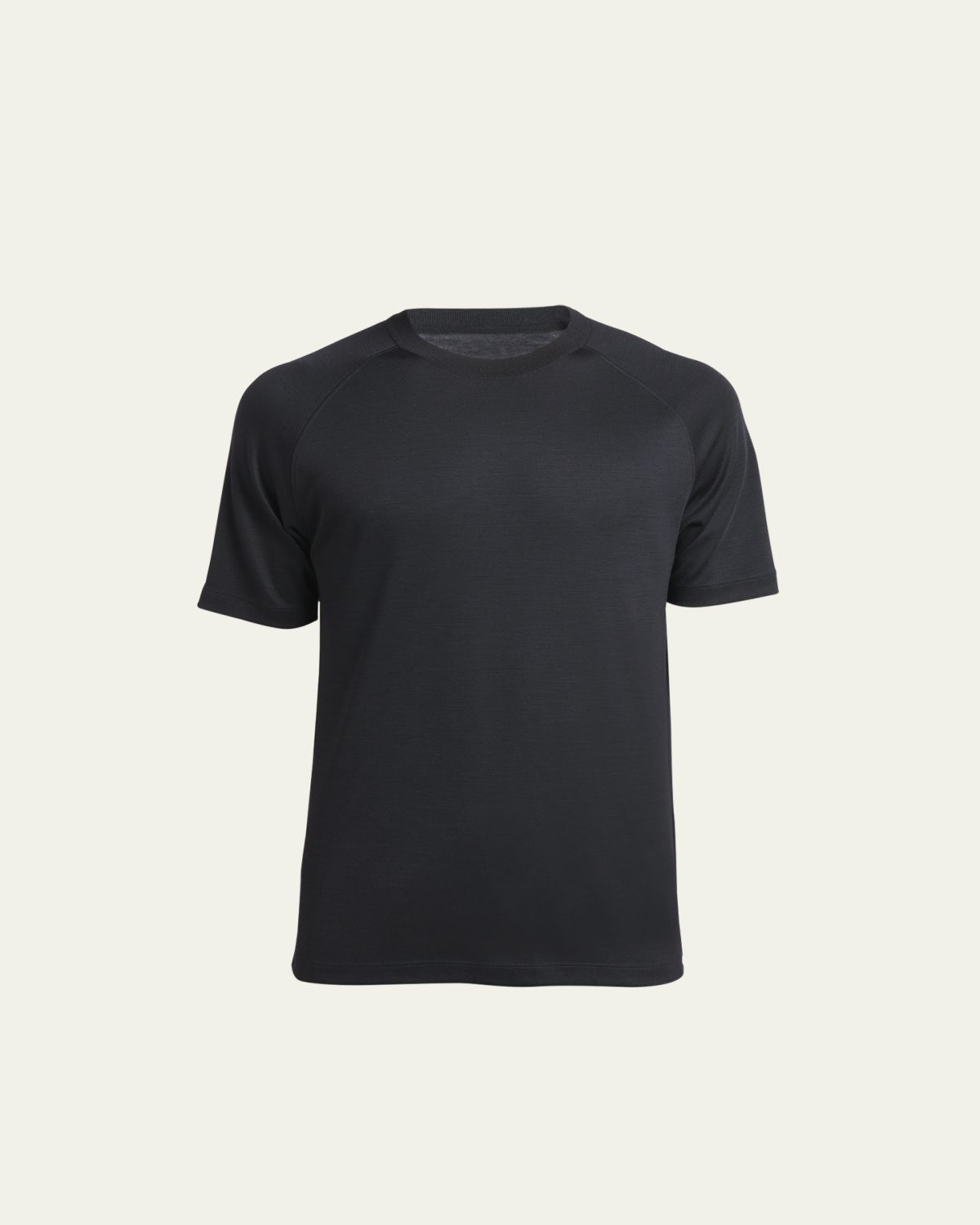 ZEGNA Men's Wool-Stretch Crewneck T-Shirt