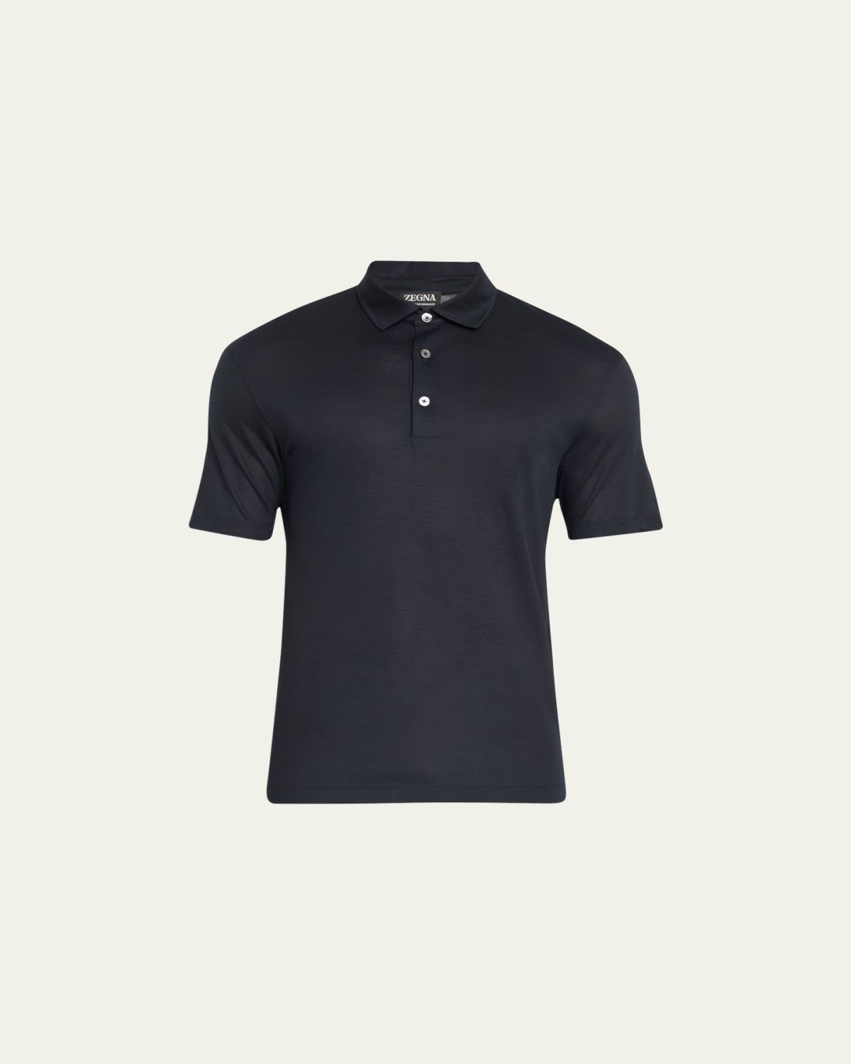 ZEGNA Men's Wool Polo Shirt