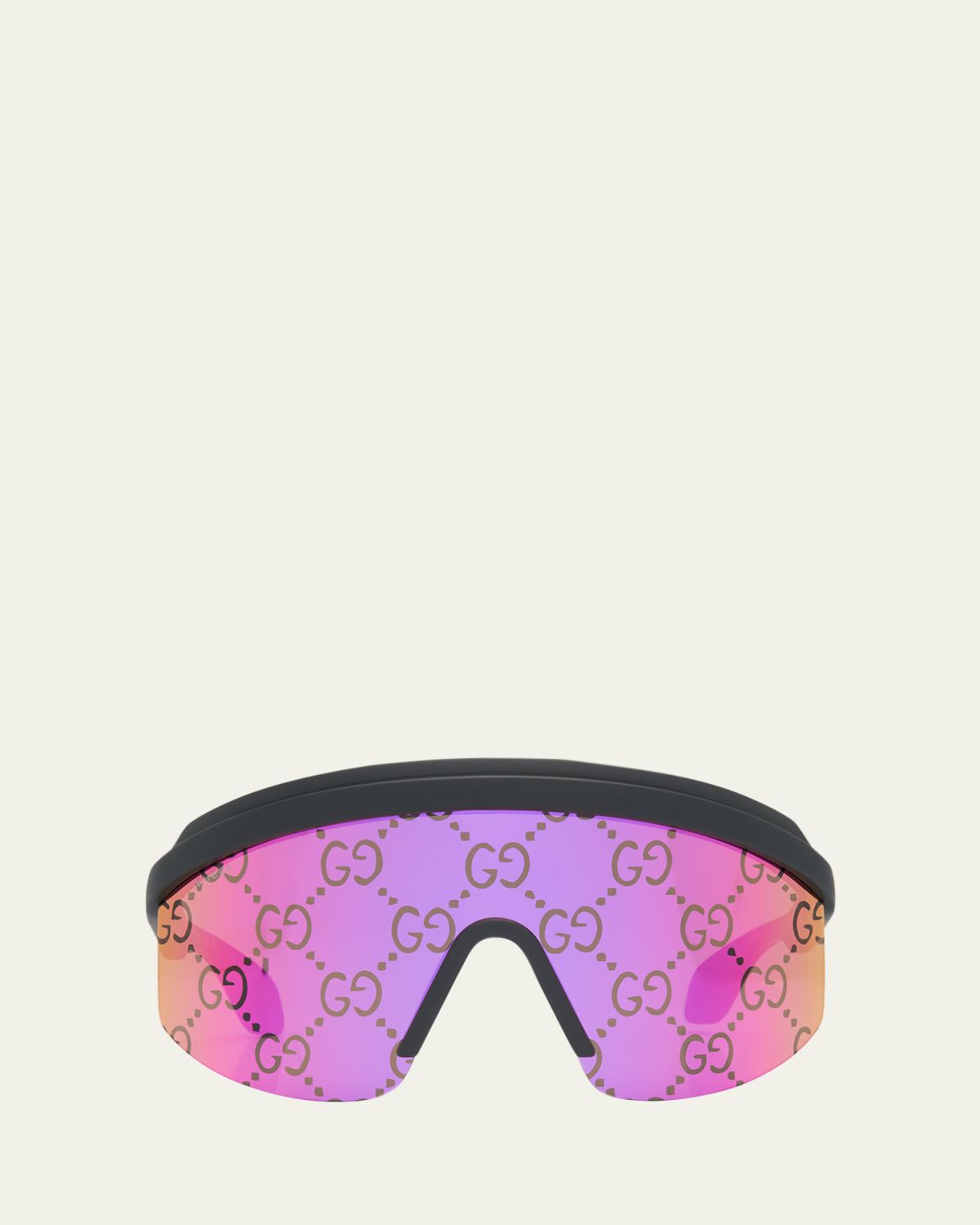 Gucci Multi-Color GG Lattice Acetate Shield Sunglasses | Thumbnail 6 Gucci Multi-Color GG Lattice Acetate Shield Sunglasses | Thumbnail 6