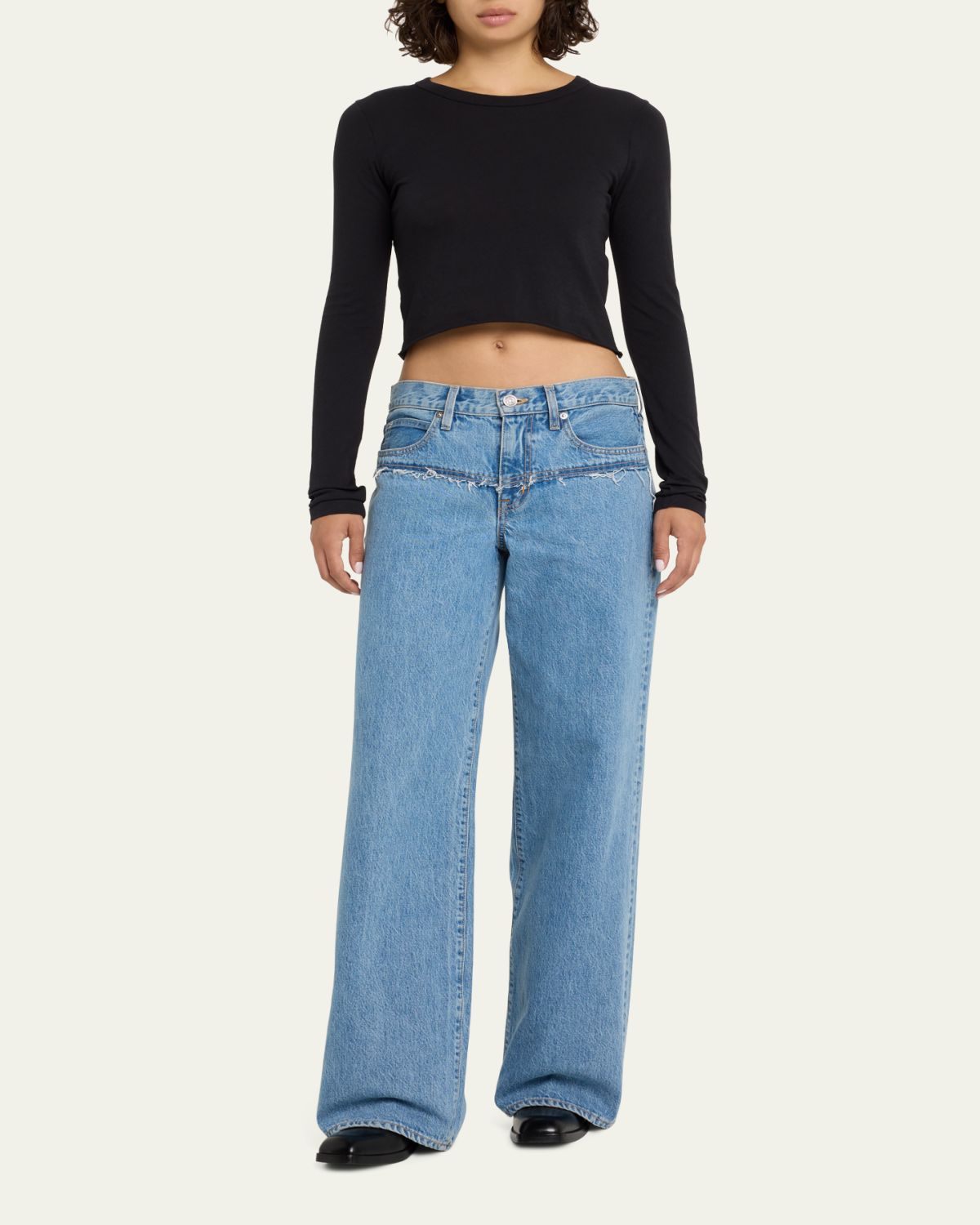 SLVRLAKE Long Sleeve Cropped Baby Tee | Thumbnail 2 SLVRLAKE Long Sleeve Cropped Baby Tee | Thumbnail 2