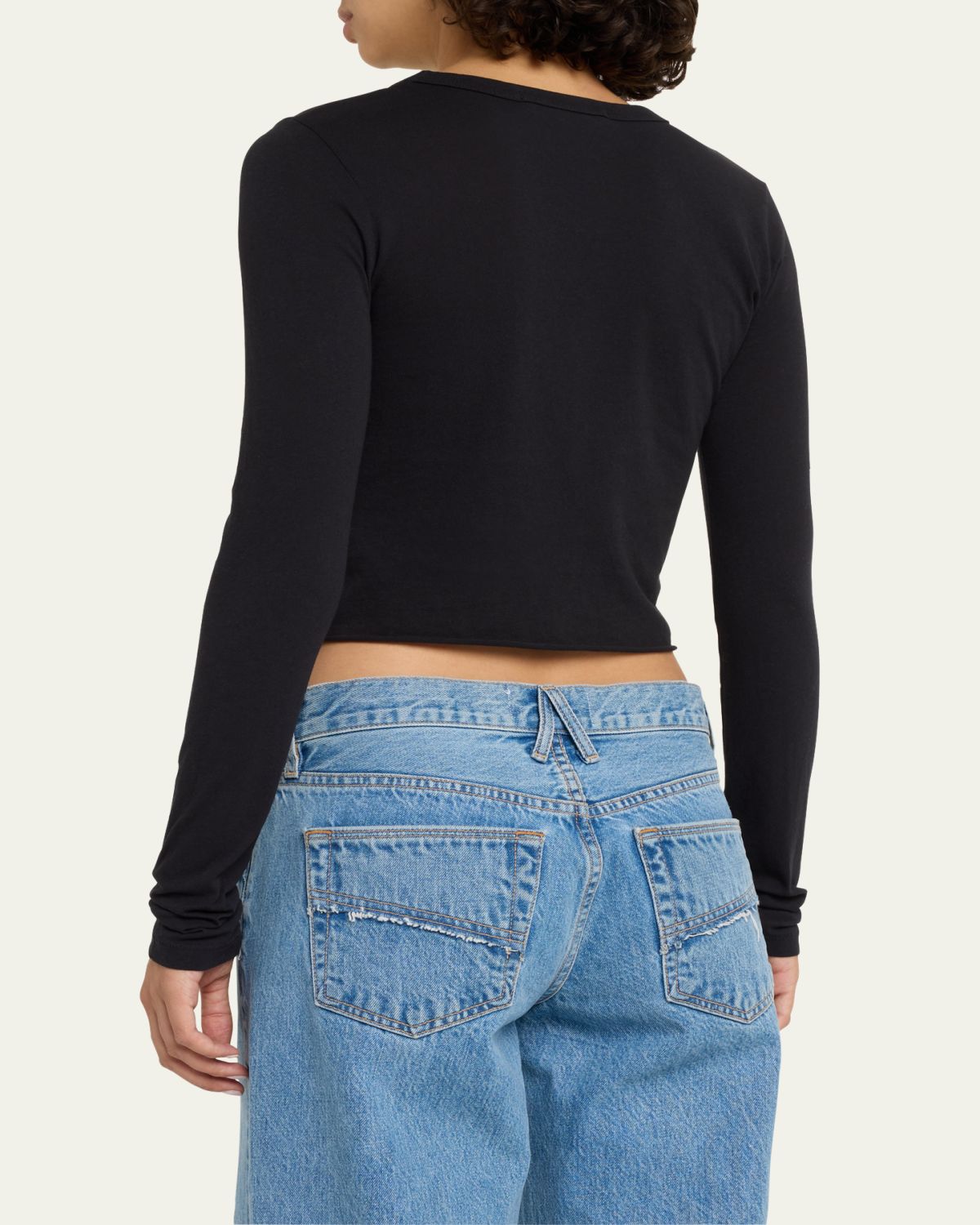 SLVRLAKE Long Sleeve Cropped Baby Tee | Thumbnail 3 SLVRLAKE Long Sleeve Cropped Baby Tee | Thumbnail 3