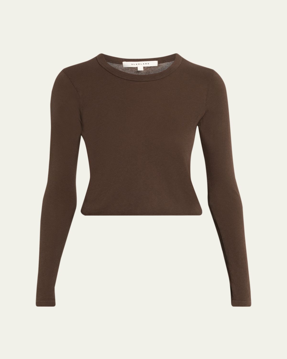 SLVRLAKE Long Sleeve Cropped Baby Tee